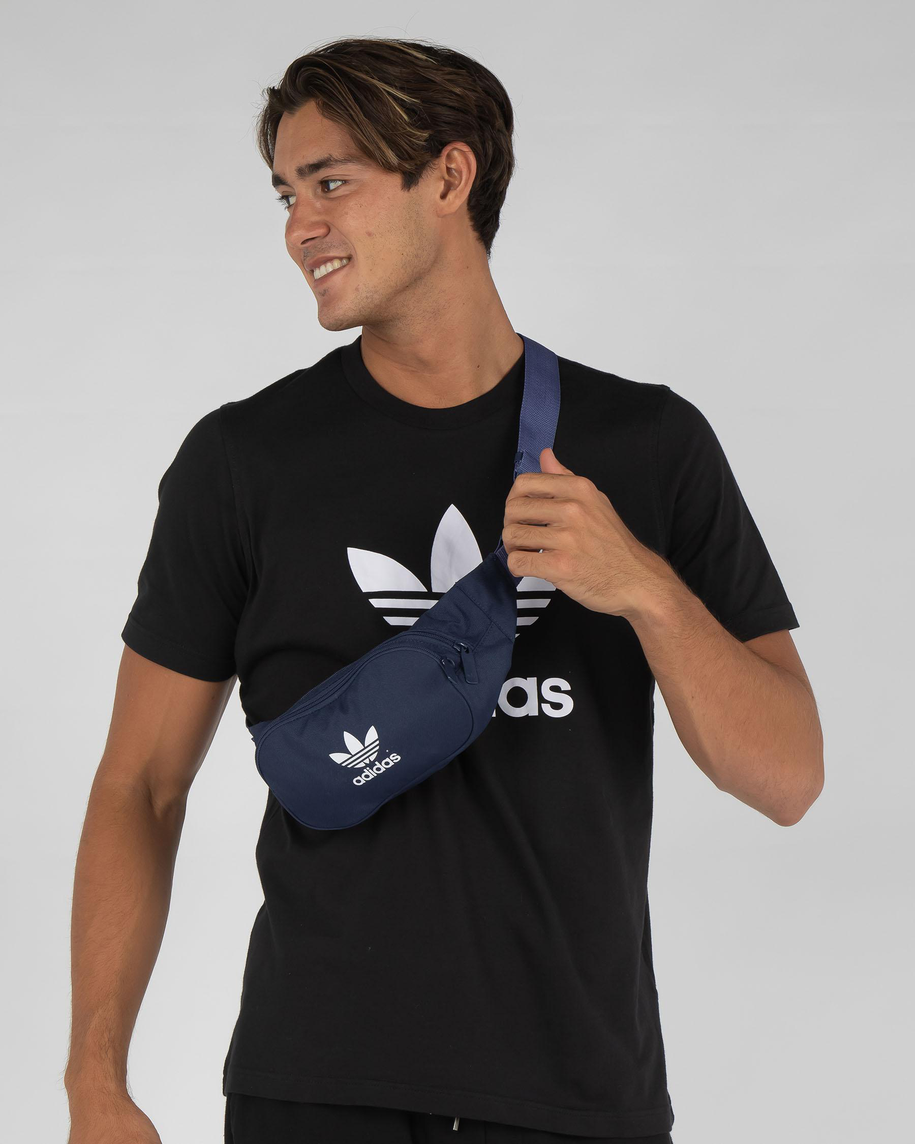 Shop adidas Essential Cross Body Bag In Crew Navy Fast Shipping