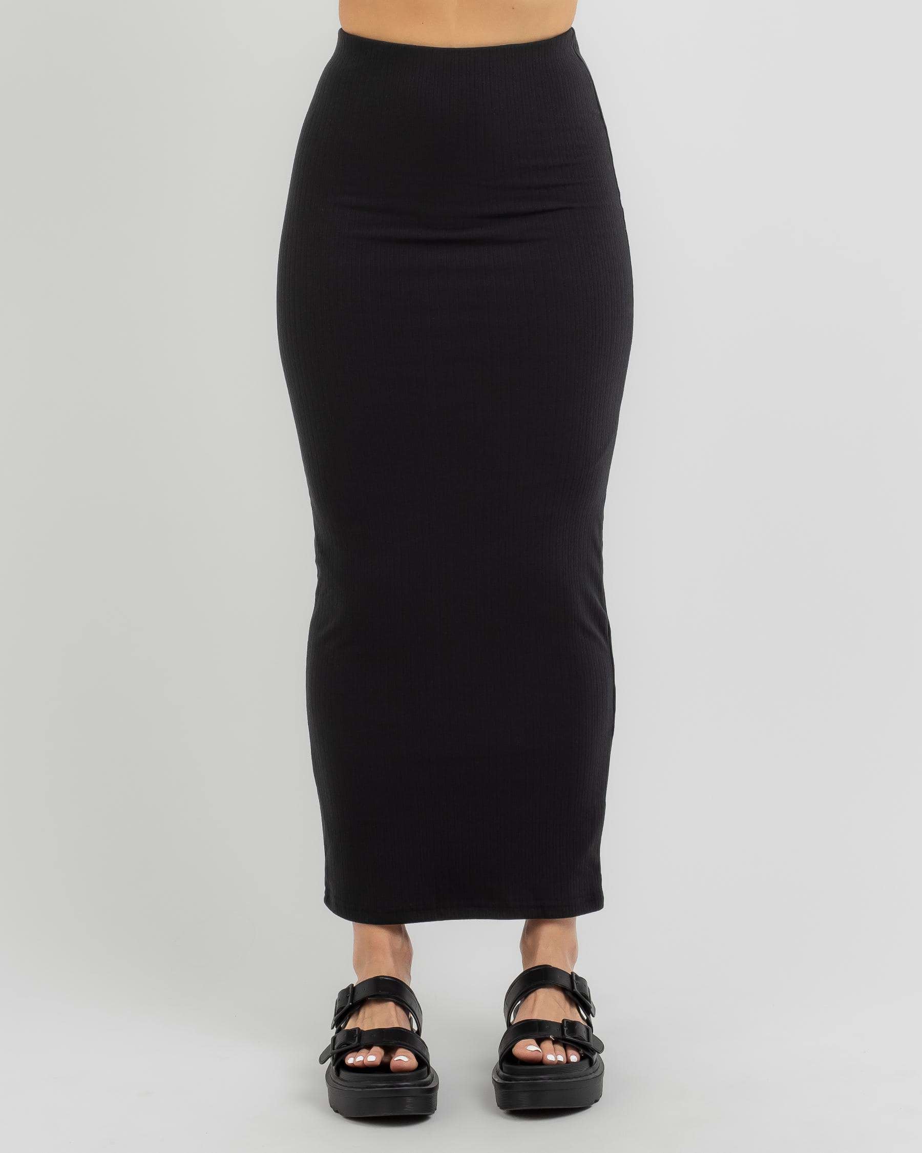 Ava And Ever Deji Maxi Skirt In Black - Fast Shipping & Easy Returns ...