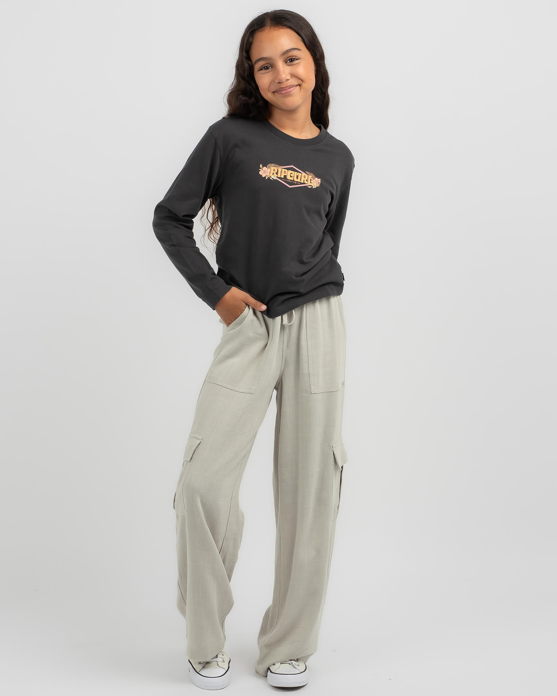 shop-rip-curl-girls-hidden-tropic-long-sleeve-t-shirt-in-washed-black