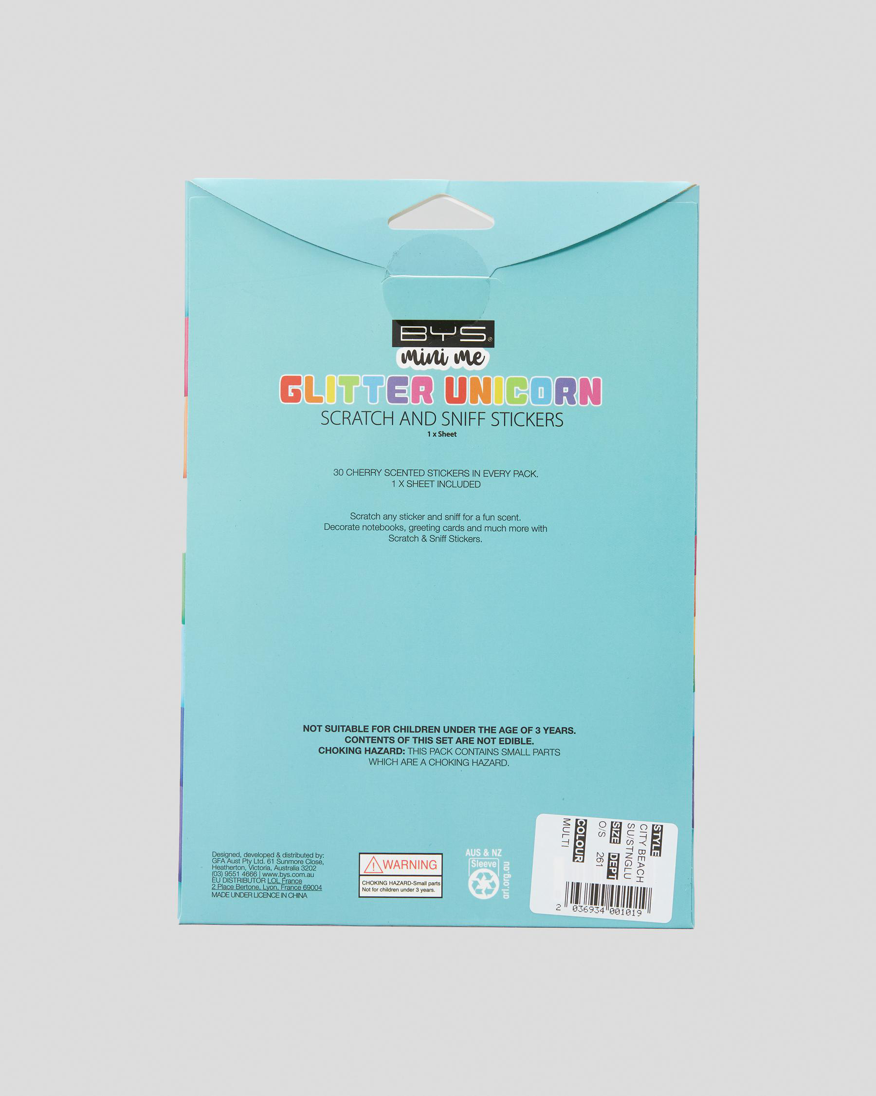 Shop BYS Glitter Unicorn Scratch & Sniff Stickers In Multi Fast