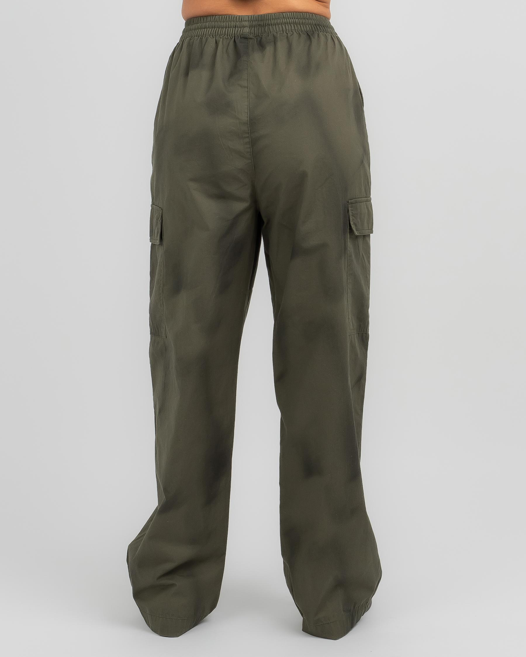 Stussy Drew Cargo Beach Pant In Military Fast Shipping & Easy Returns