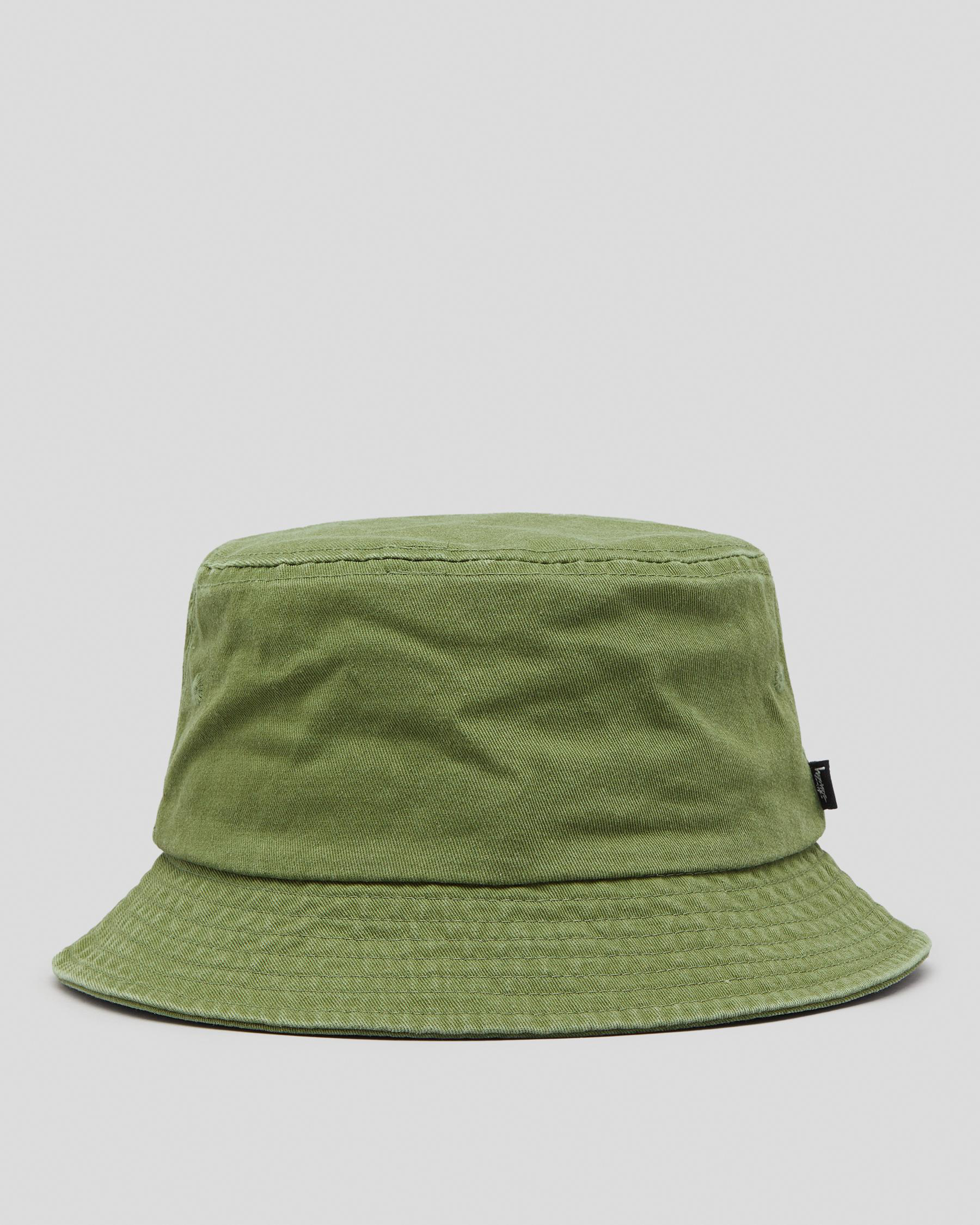 Stussy Stock Bucket Hat In Moss - Fast Shipping & Easy Returns - City ...