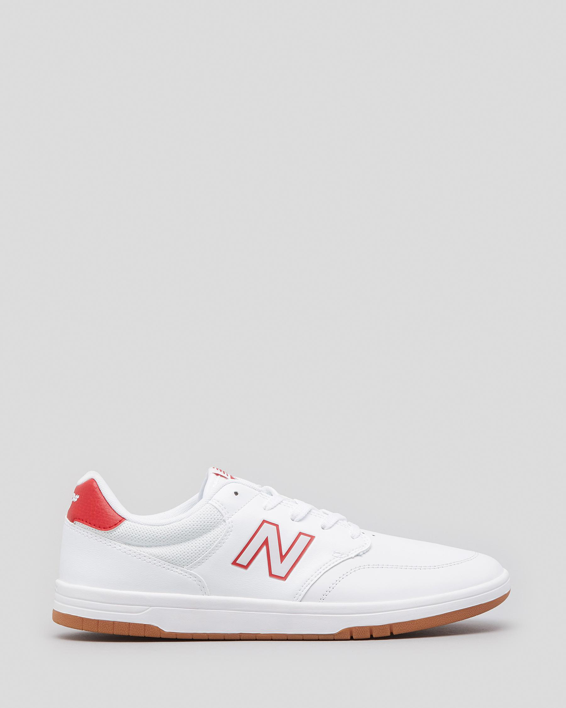 Shop New Balance NB 425 Shoes In White/red Fast Shipping & Easy