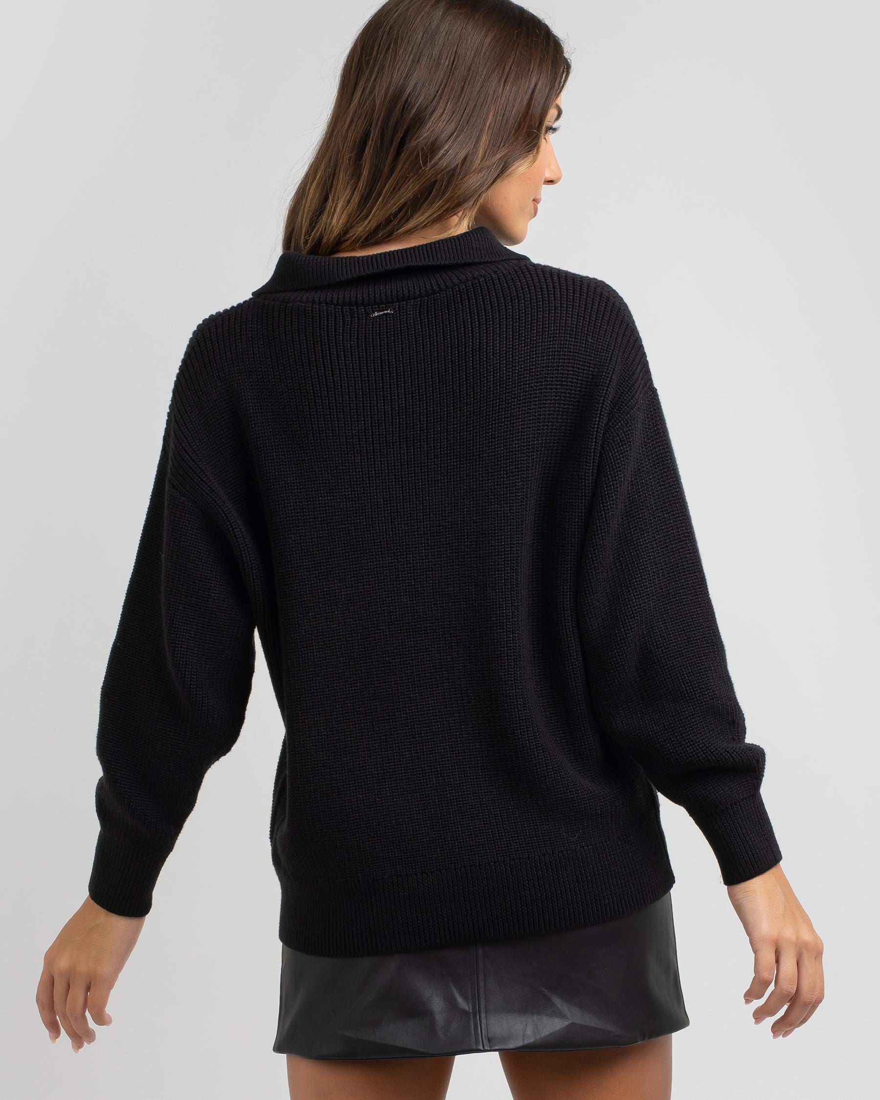 Ava And Ever Country Club Knit Jumper In Black - Fast Shipping & Easy ...