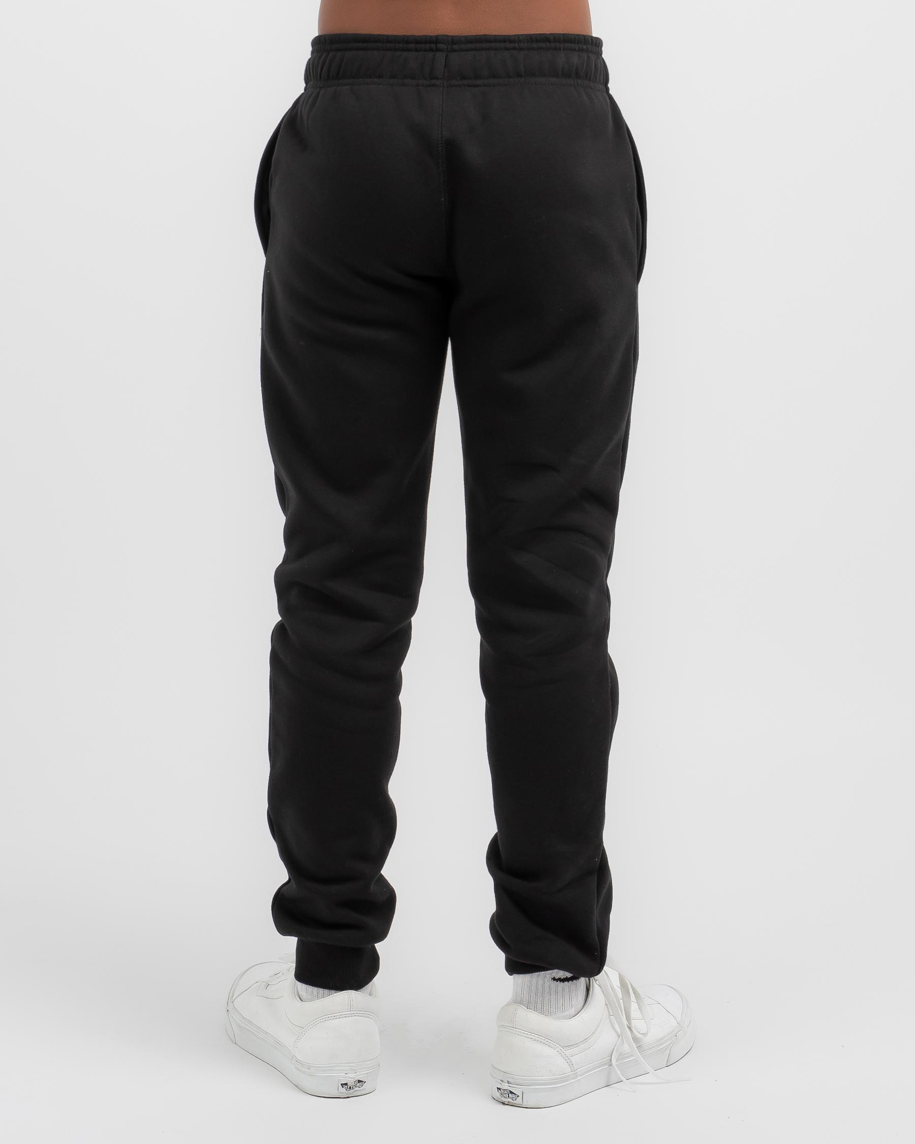 Shop Champion Boys' Logo Cuff Track Pants In Black - Fast Shipping ...