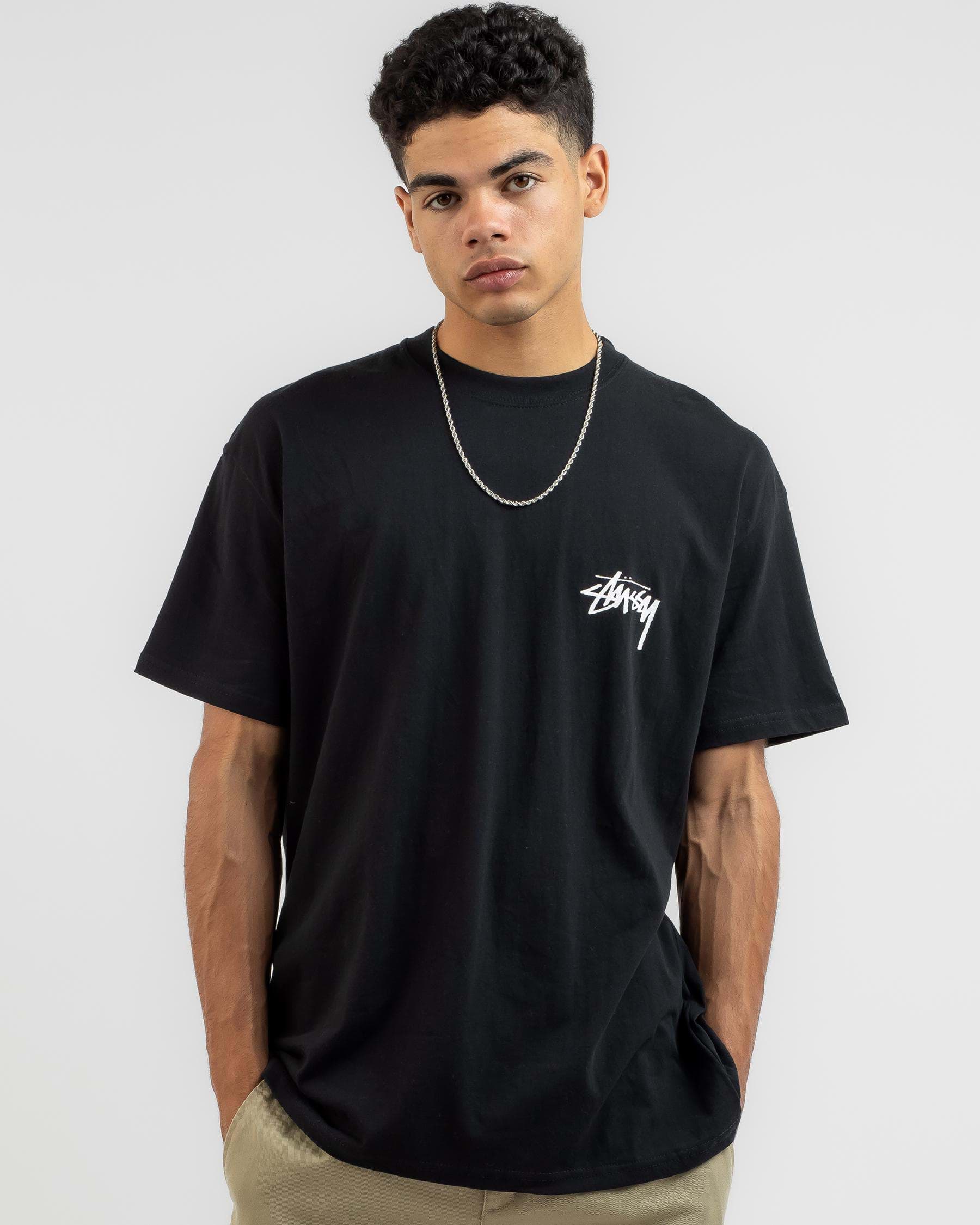 Shop Stussy Fuzzy Dice T-Shirt In Black - Fast Shipping & Easy Returns ...