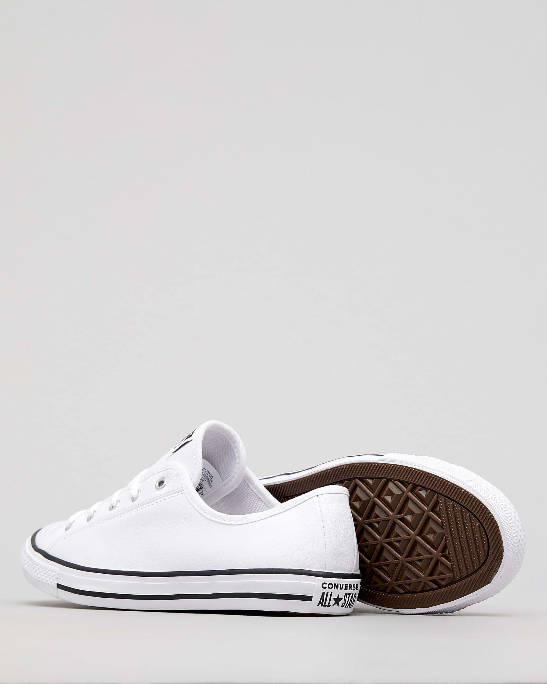 Converse Womens Dainty Lo-Pro Shoes In White - Fast Shipping & Easy ...