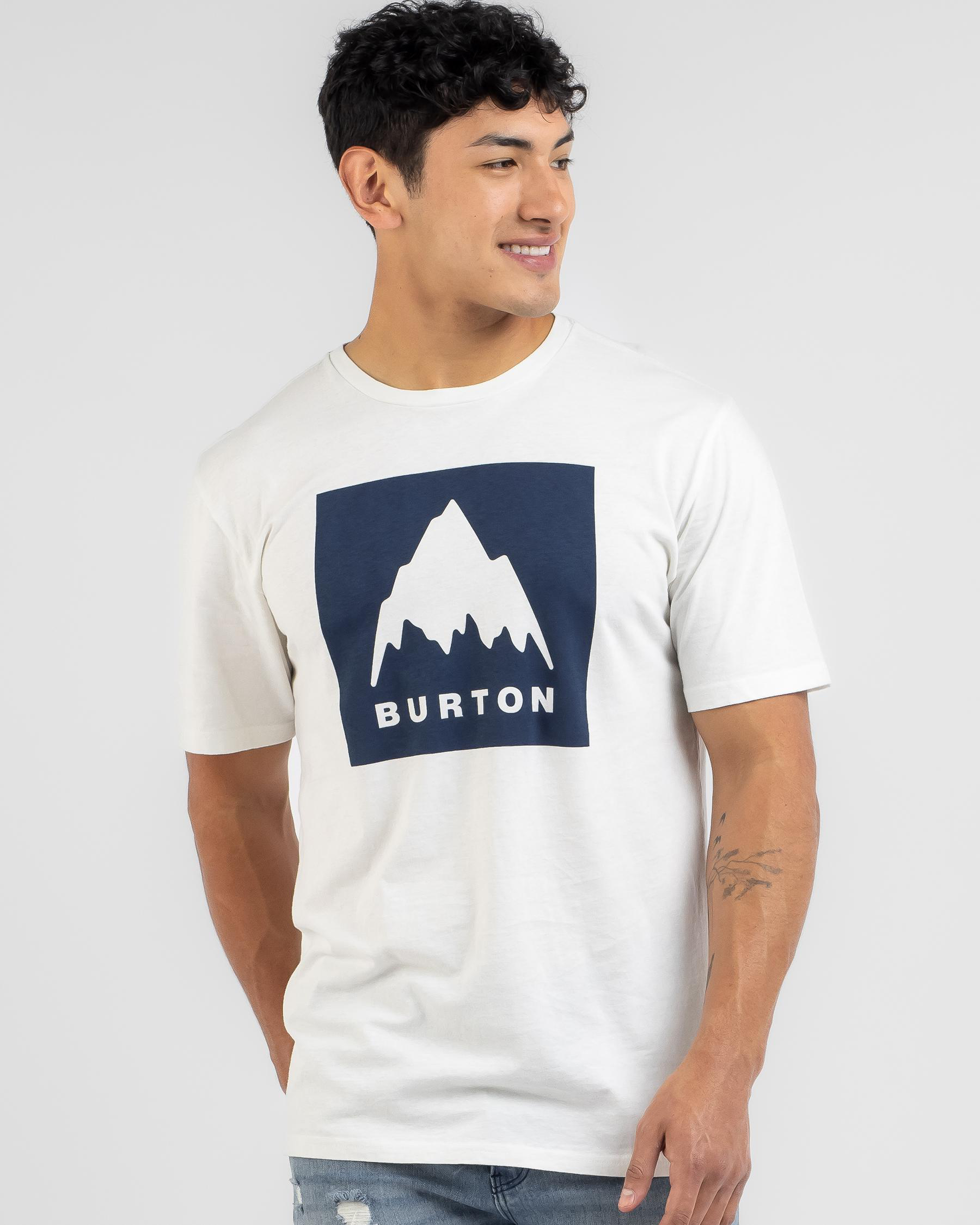 Men’s Short Sleeve T-Shirt Burton Classic Mountain High Light grey main image 0