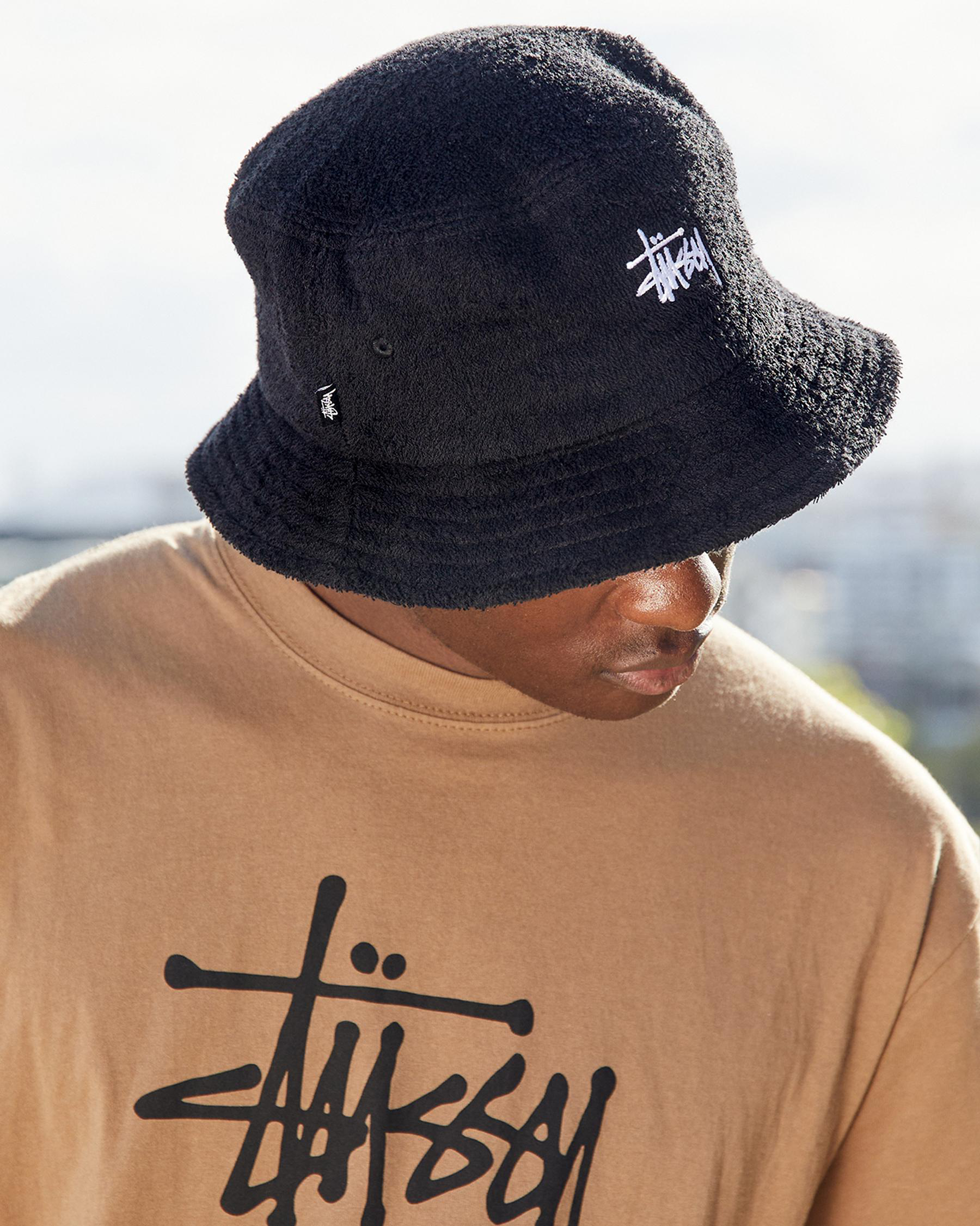 Stussy Graffiti Terry Bucket Hat In 