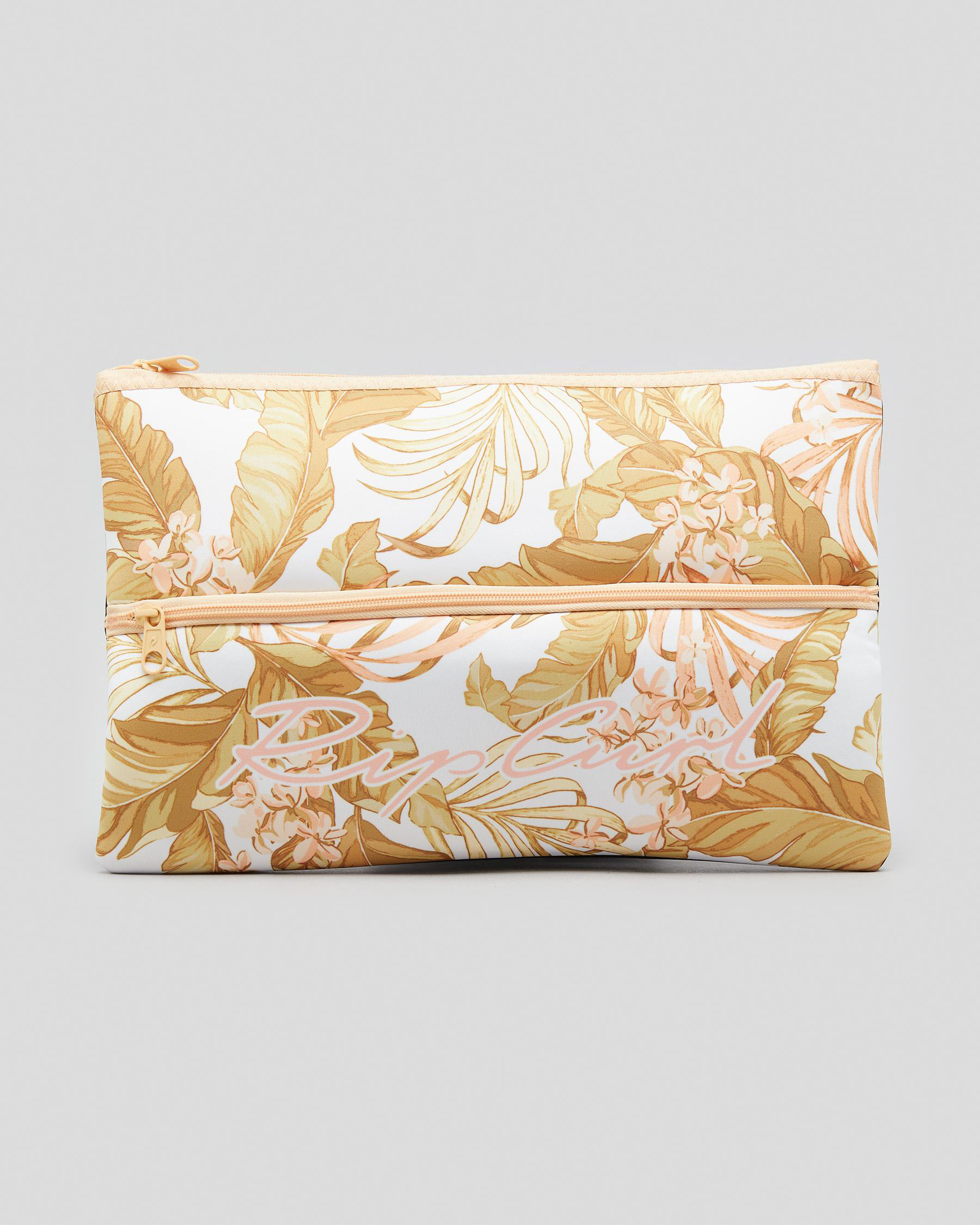 Shop Rip Curl XL Pencil Case In White Fast Shipping & Easy Returns