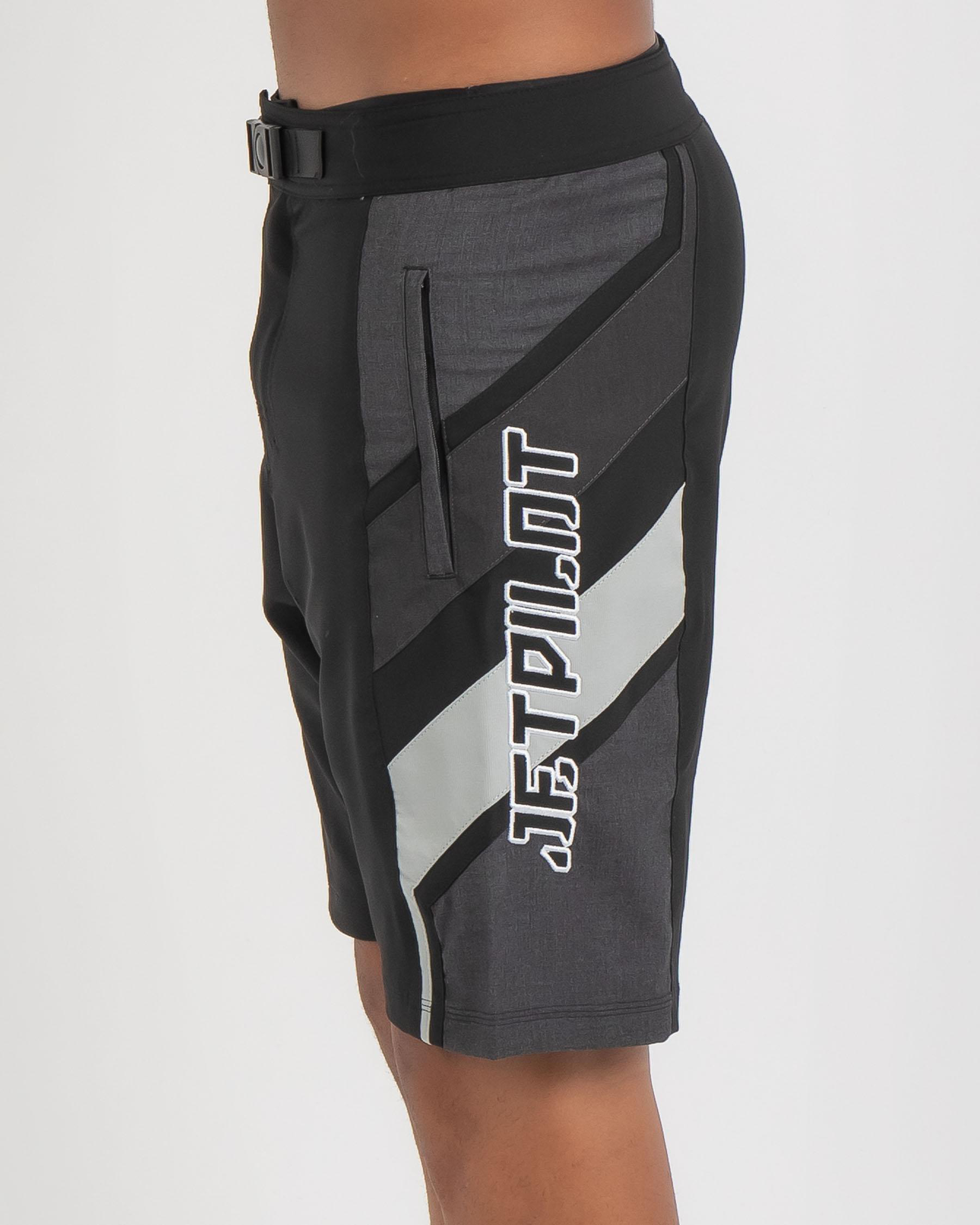 Shop Jetpilot Duration Board Shorts In Black Fast Shipping & Easy