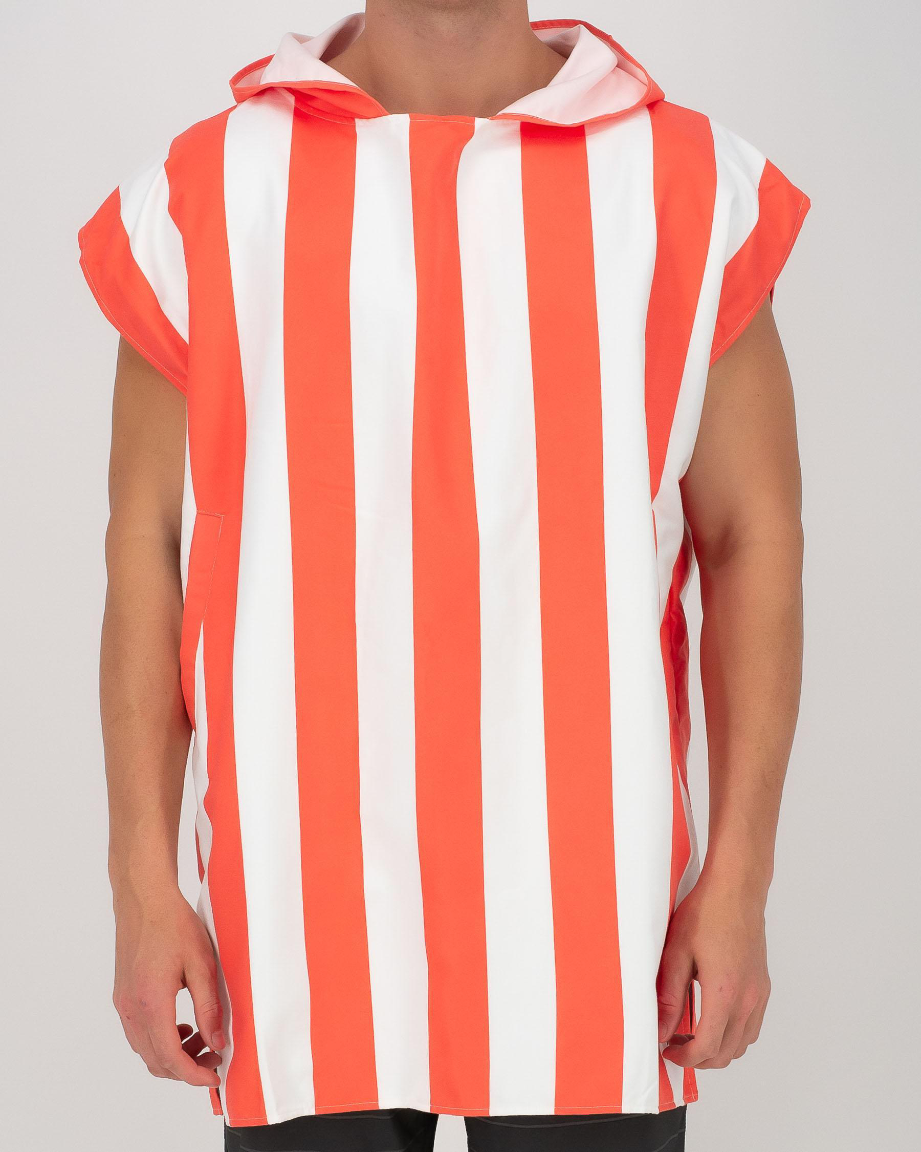 Shop Dock & Bay Adult Poncho Cabana Hooded Towel In Waikiki Coral