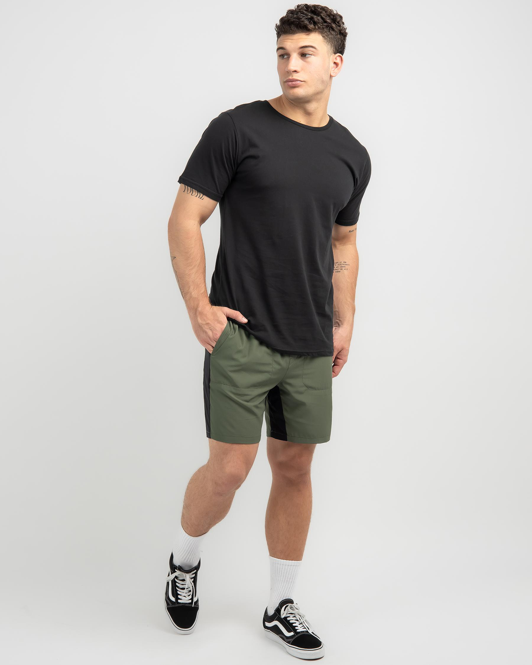 Shop Rip Curl Vaporcool Pivot Volley Shorts In Dark Olive - Fast ...