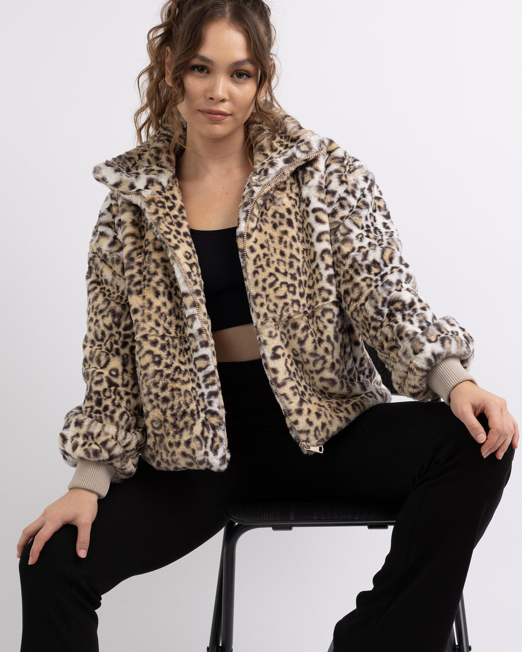 Shop Ava And Ever Mystery Jacket In Leopard - Fast Shipping & Easy ...