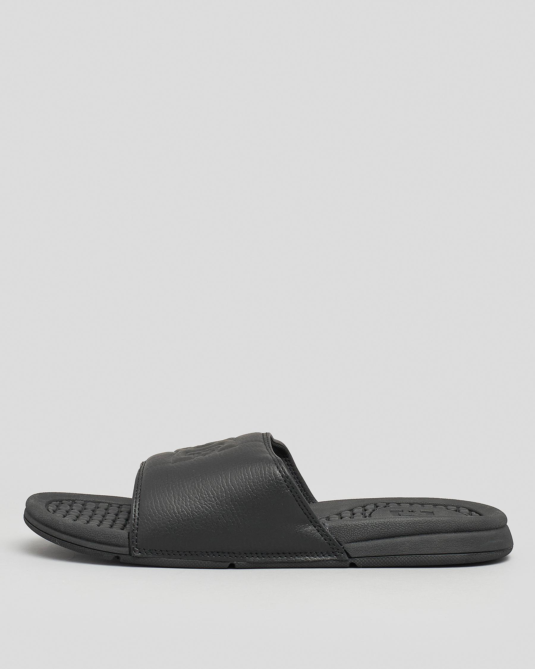 DC Shoes Bolsa Slides In Black/black/black - Fast Shipping & Easy ...