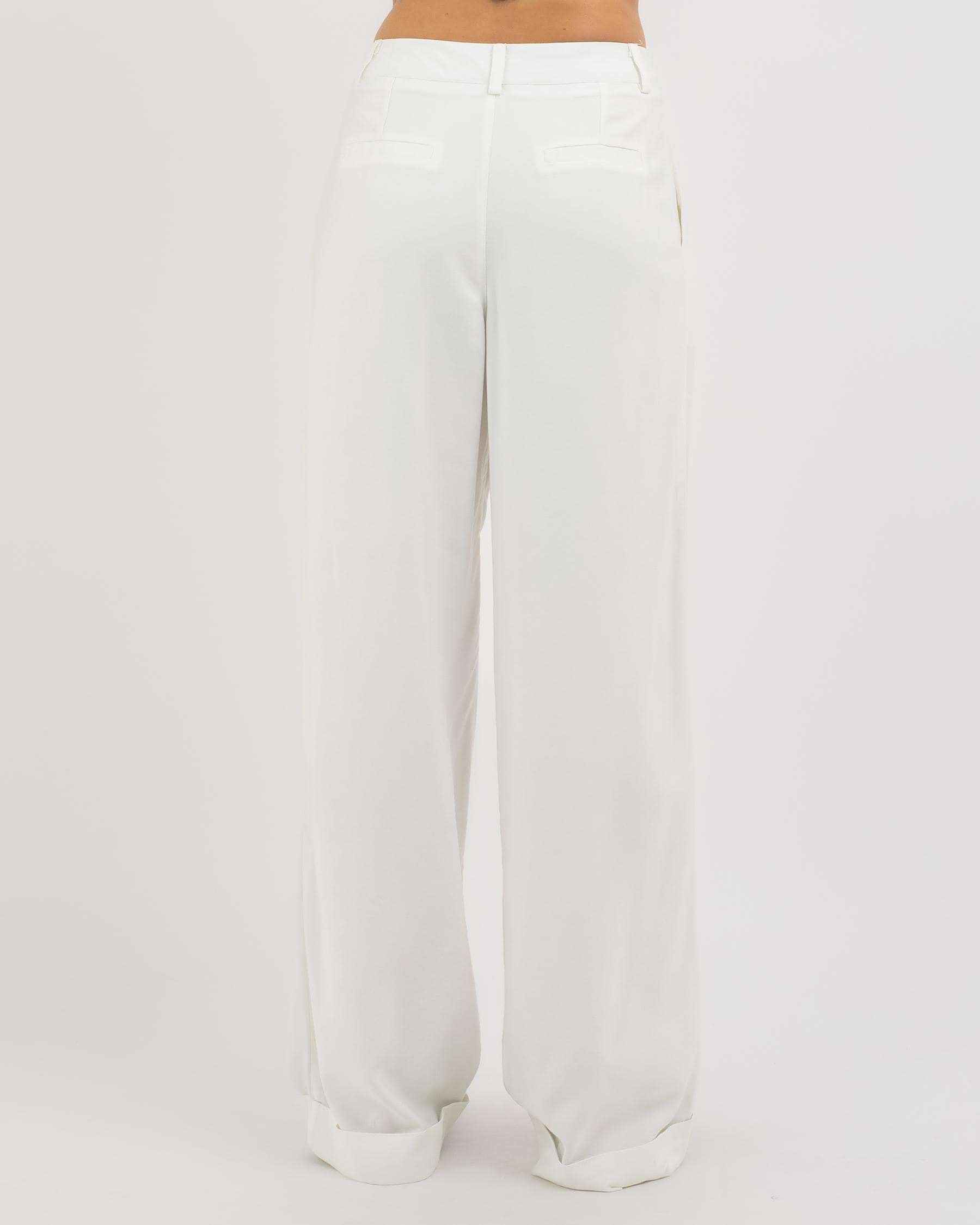 Shop Ava And Ever Viktoria Pants In Cream - Fast Shipping & Easy ...