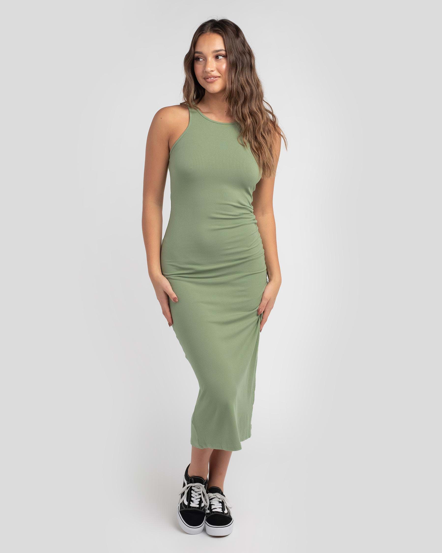 Ava And Ever Ivy Midi Dress In Sage - Fast Shipping & Easy Returns ...