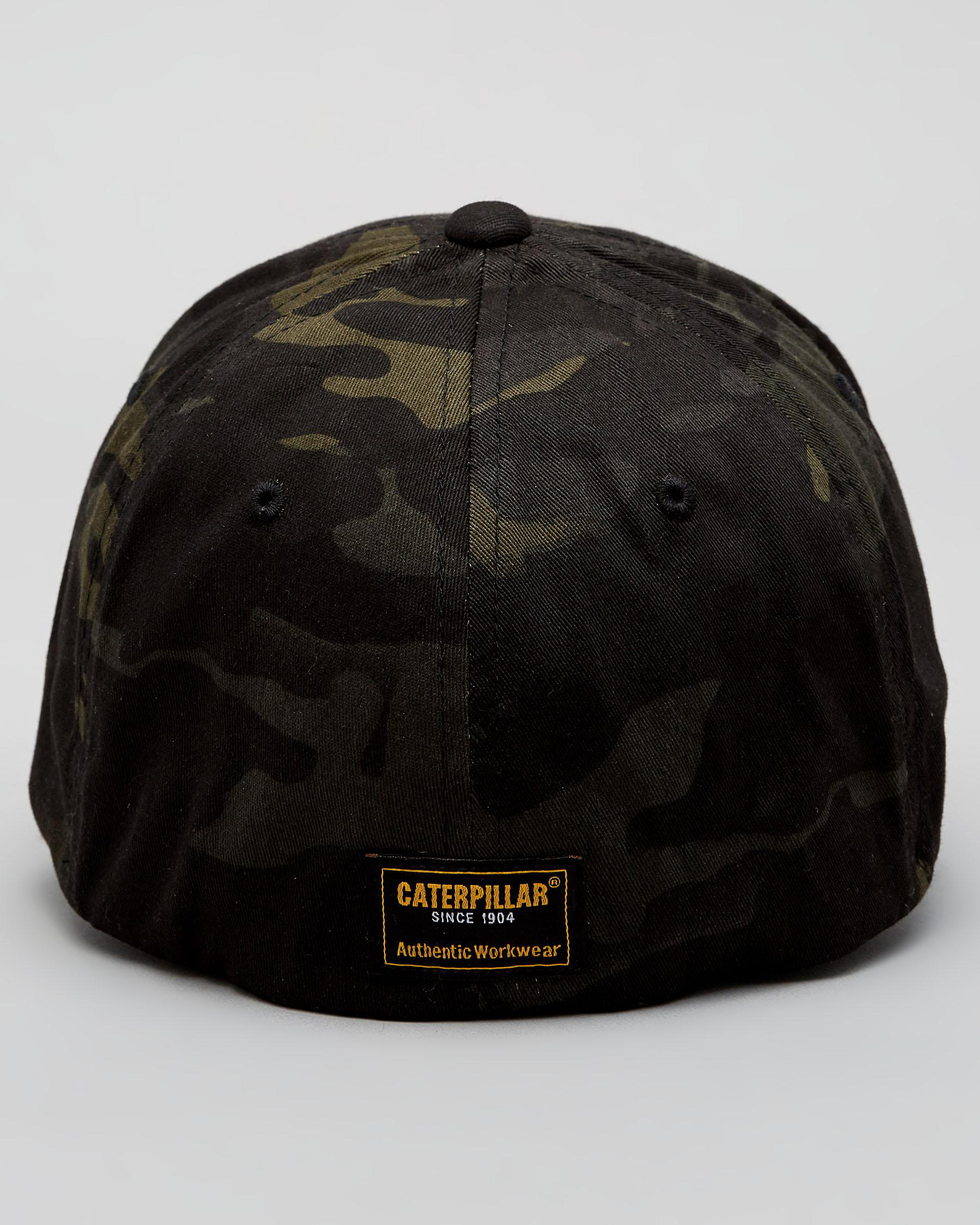 Shop Cat Trademark Flexfit Cap In Night Camo - Fast Shipping & Easy ...