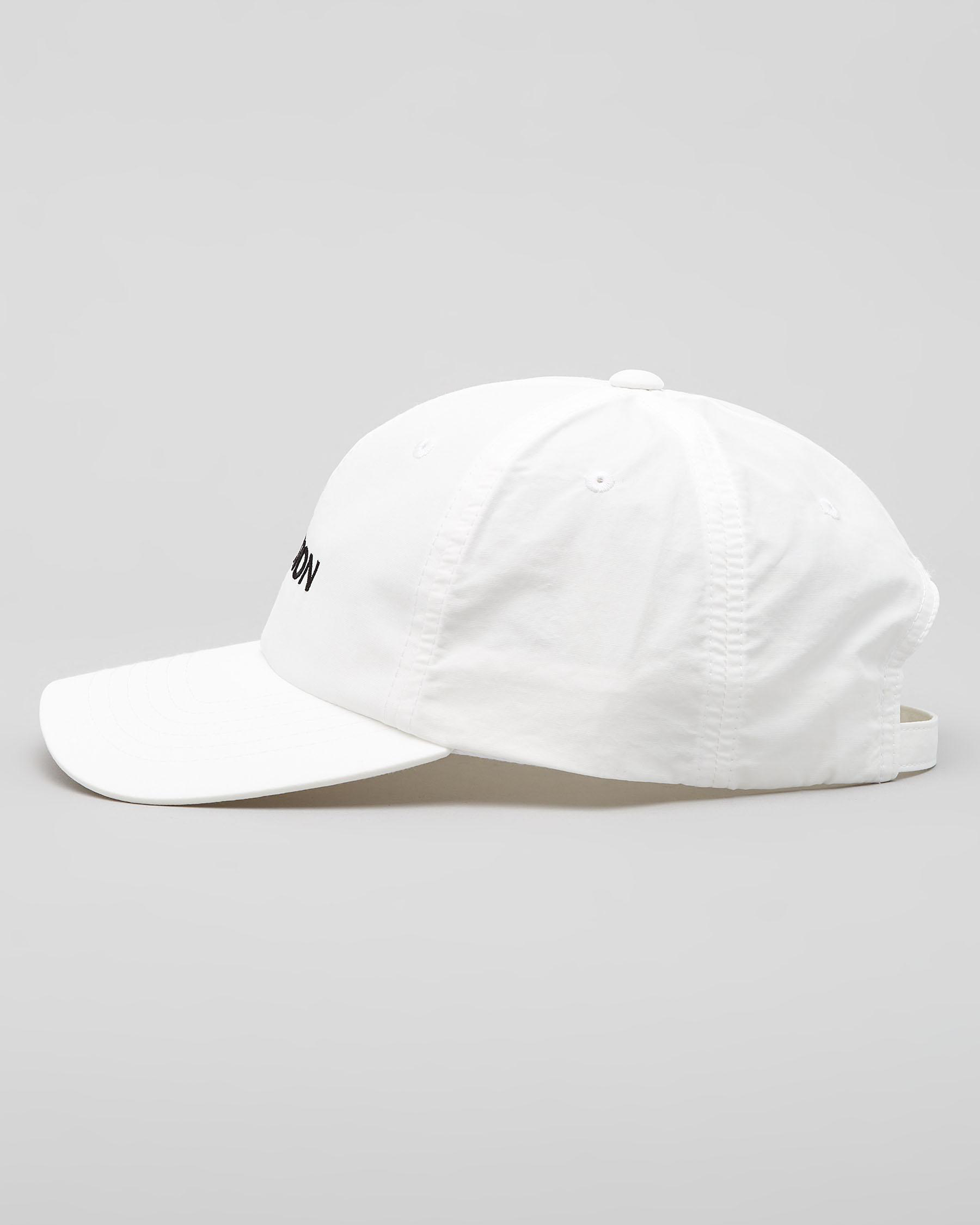 Shop Brixton Stem Low Profile Strapback Cap In White - Fast Shipping ...