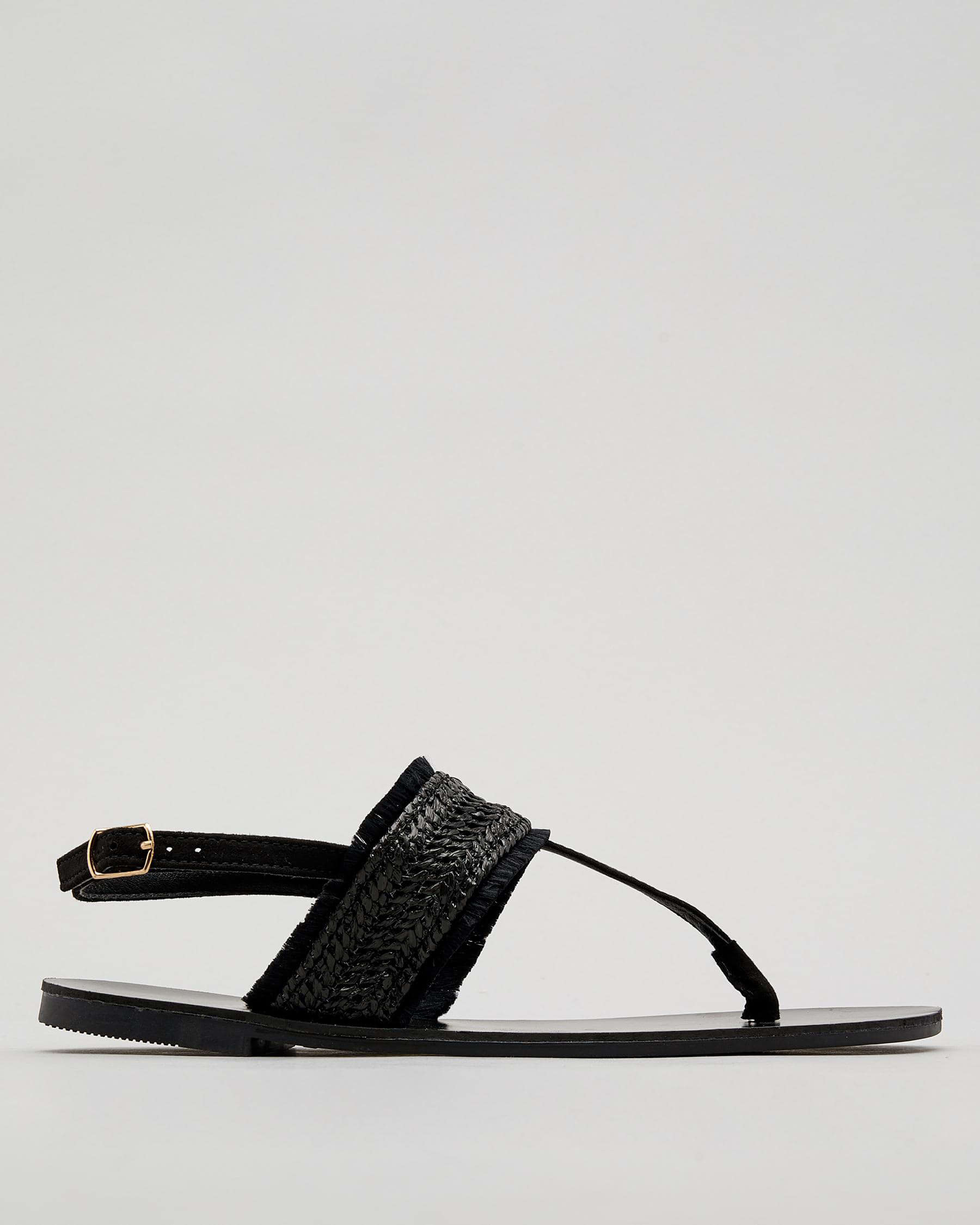 Shop Mooloola Memphis Sandals In Black - Fast Shipping & Easy Returns ...