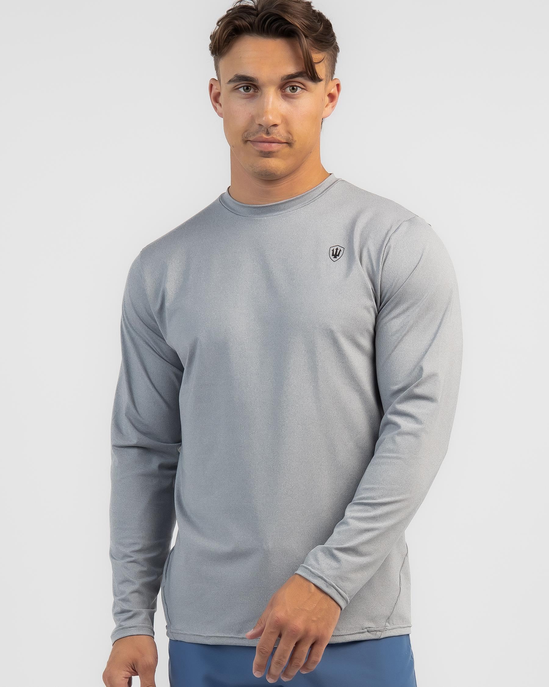 Shop Far King Surf Shirt Long Sleeve Rash Vest In Grey - Fast Shipping ...