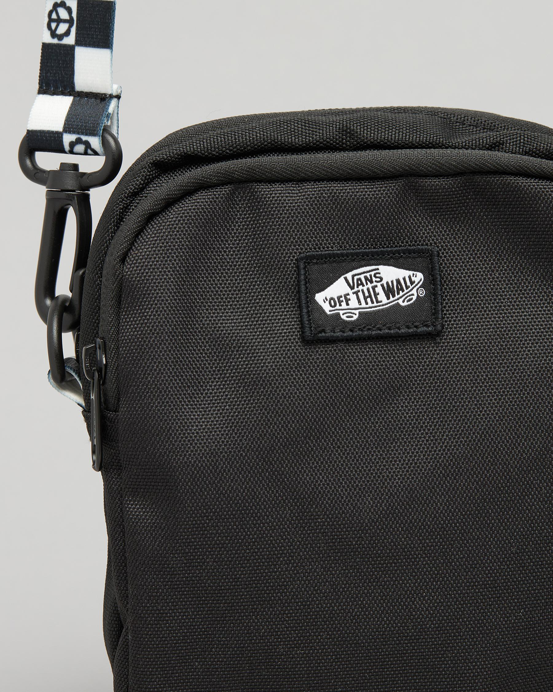 Shop Vans Go Getter Crossbody Bag In Black/black/white Fast Shipping