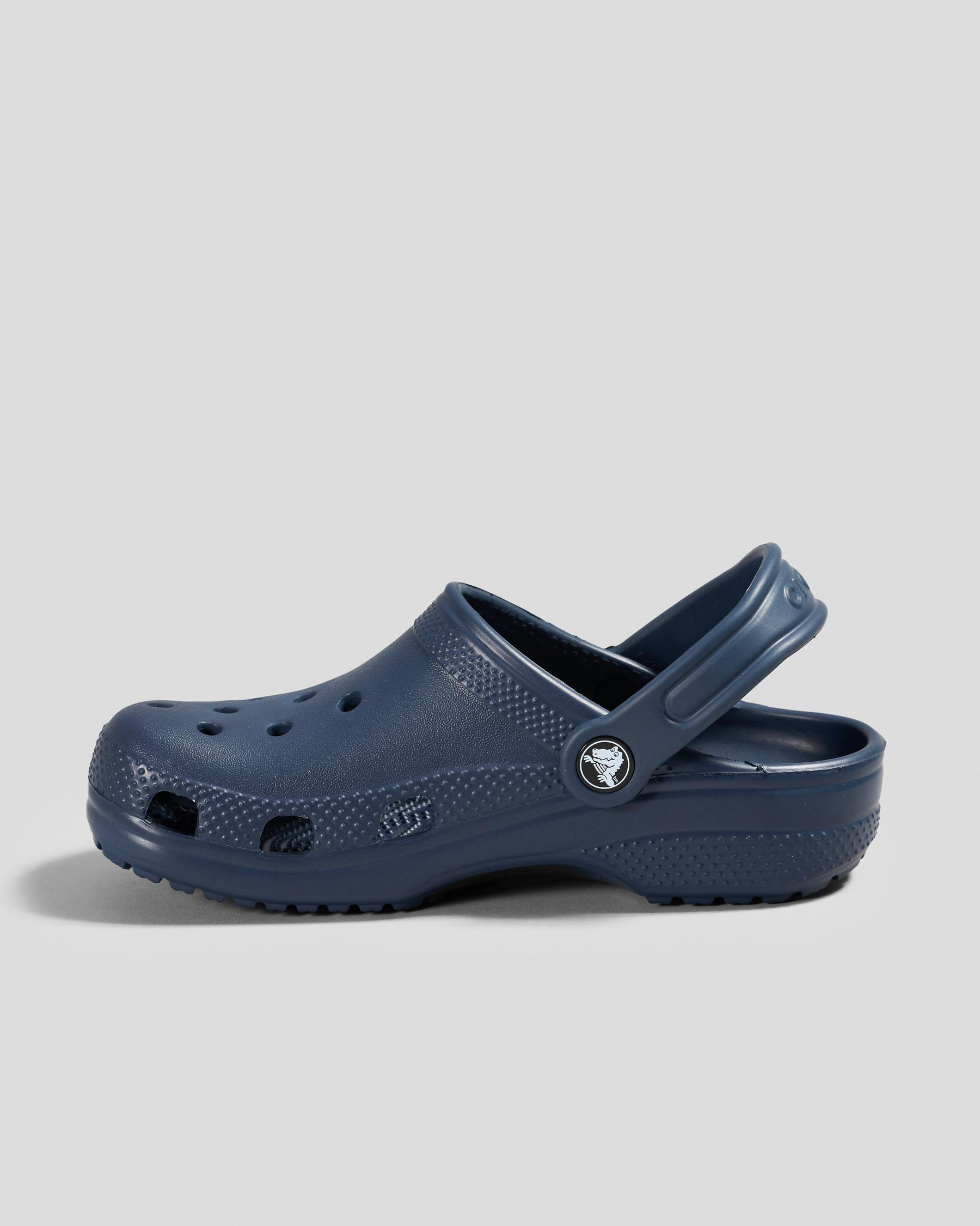 Crocs Kids' Classic Clogs In Navy - FREE* Shipping & Easy Returns ...