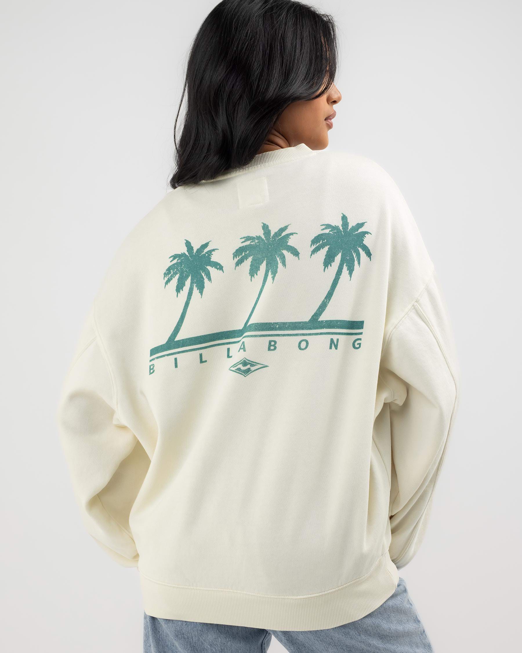Shop Billabong Resort Life Kendall Sweatshirt In Salt Crystal - Fast ...