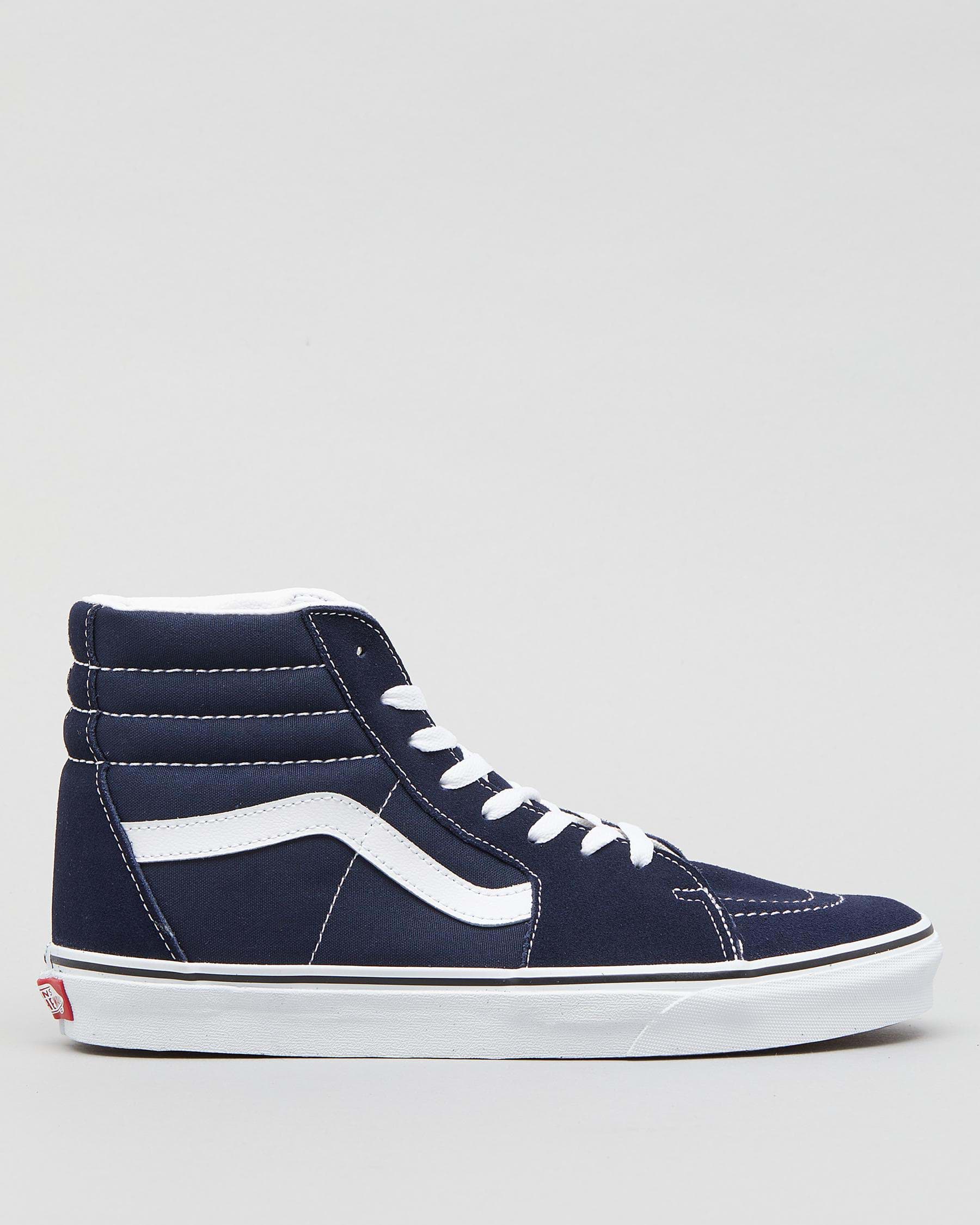 Vans Sk8-Hi Shoes In Parisian Night/true White - Fast Shipping & Easy ...