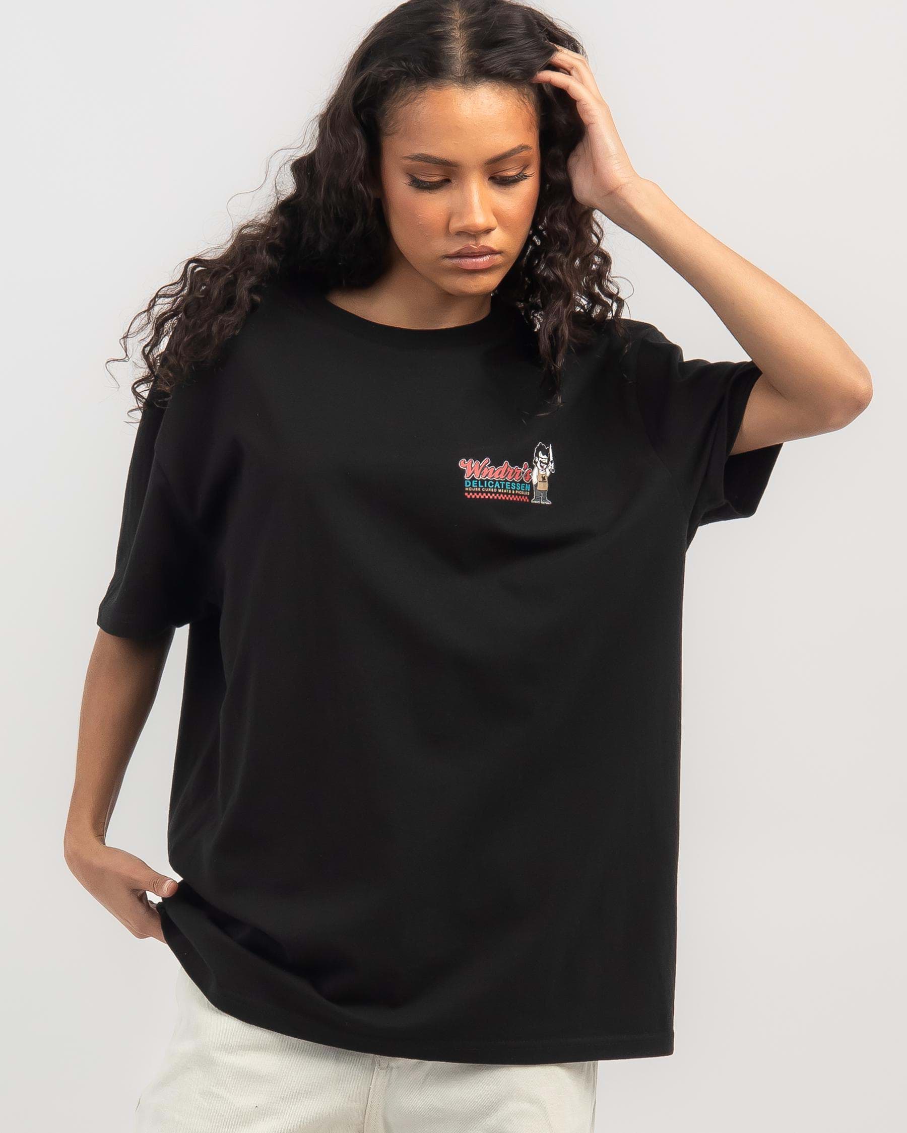 Shop Wndrr Deli T-Shirt In Black - Fast Shipping & Easy Returns - City ...