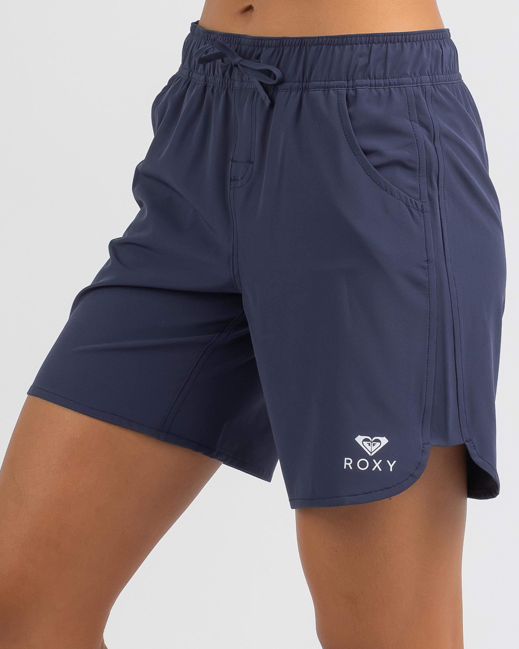 Shop Roxy Wave Eco Board Shorts In Mood Indigo - Fast Shipping & Easy ...