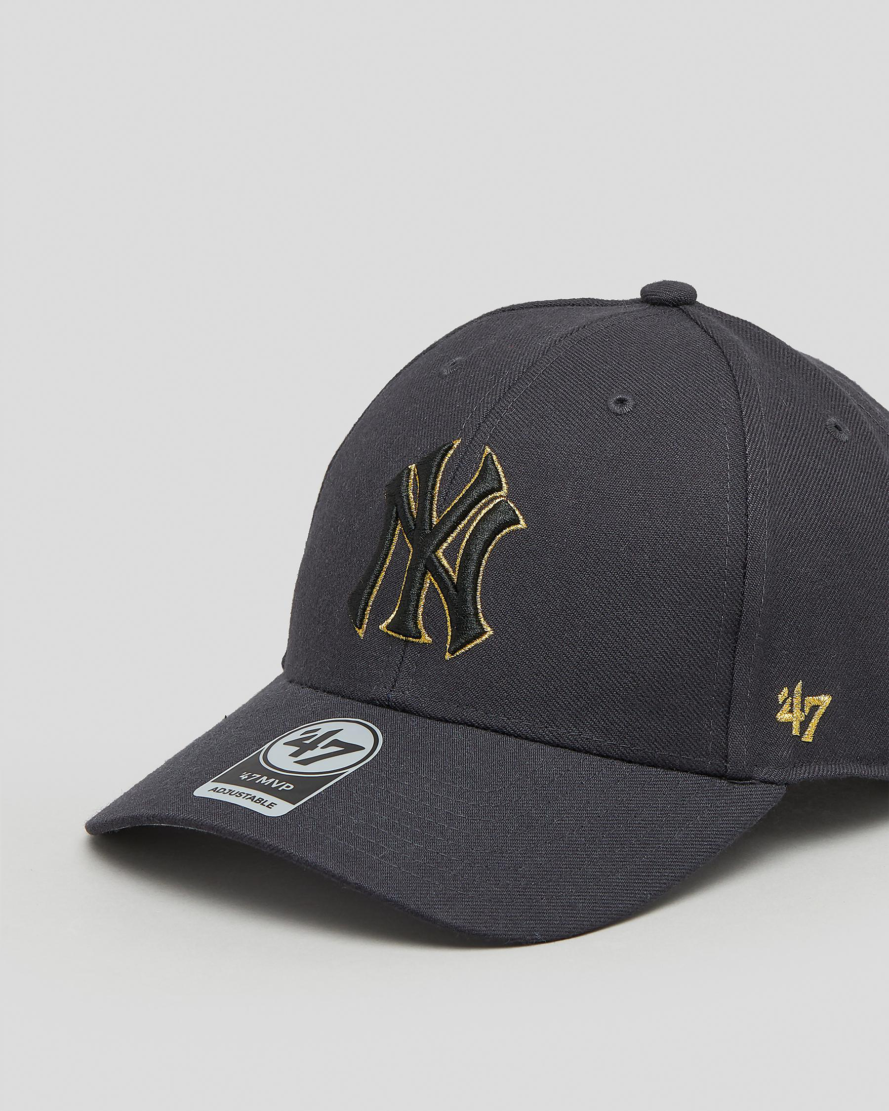 Shop Forty Seven New York Yankees Metallic MVP Snapback Cap In