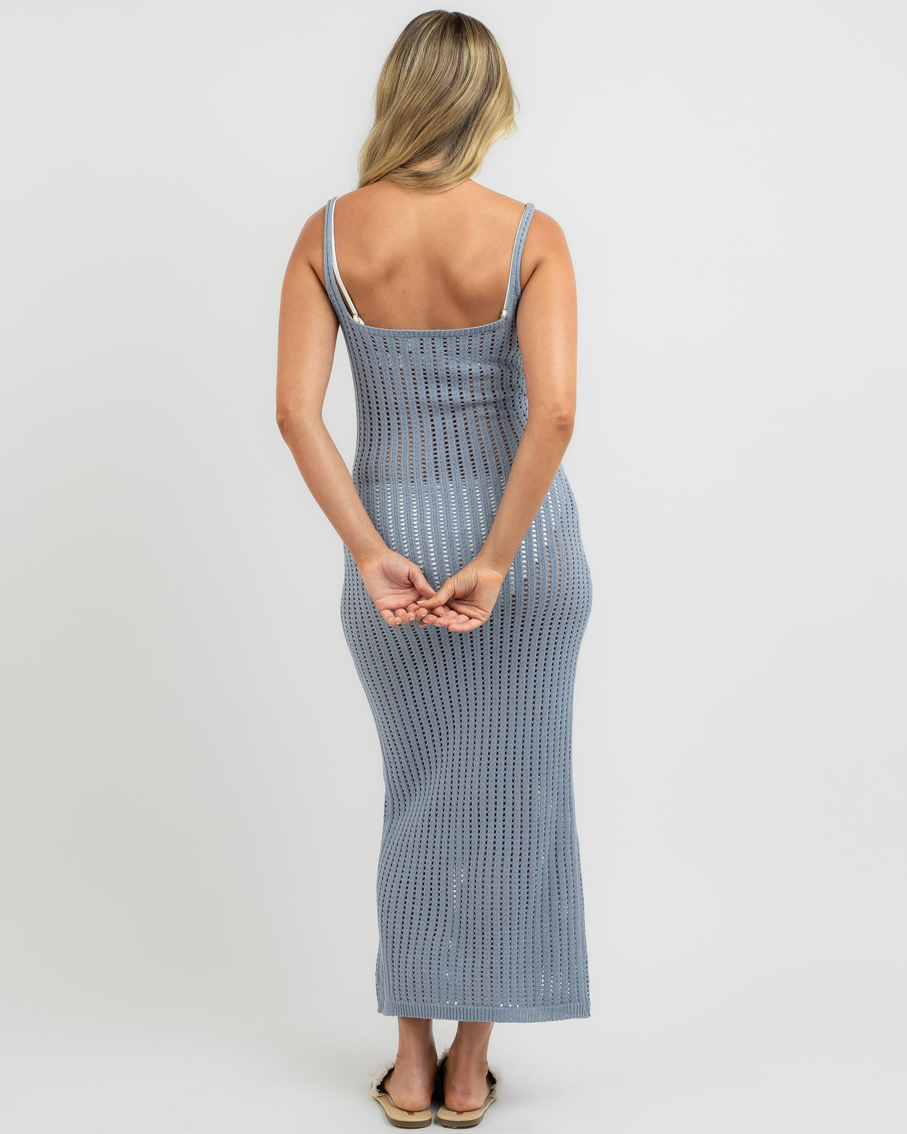 Shop Thanne Xenia Maxi Dress In Blue - Fast Shipping & Easy Returns ...