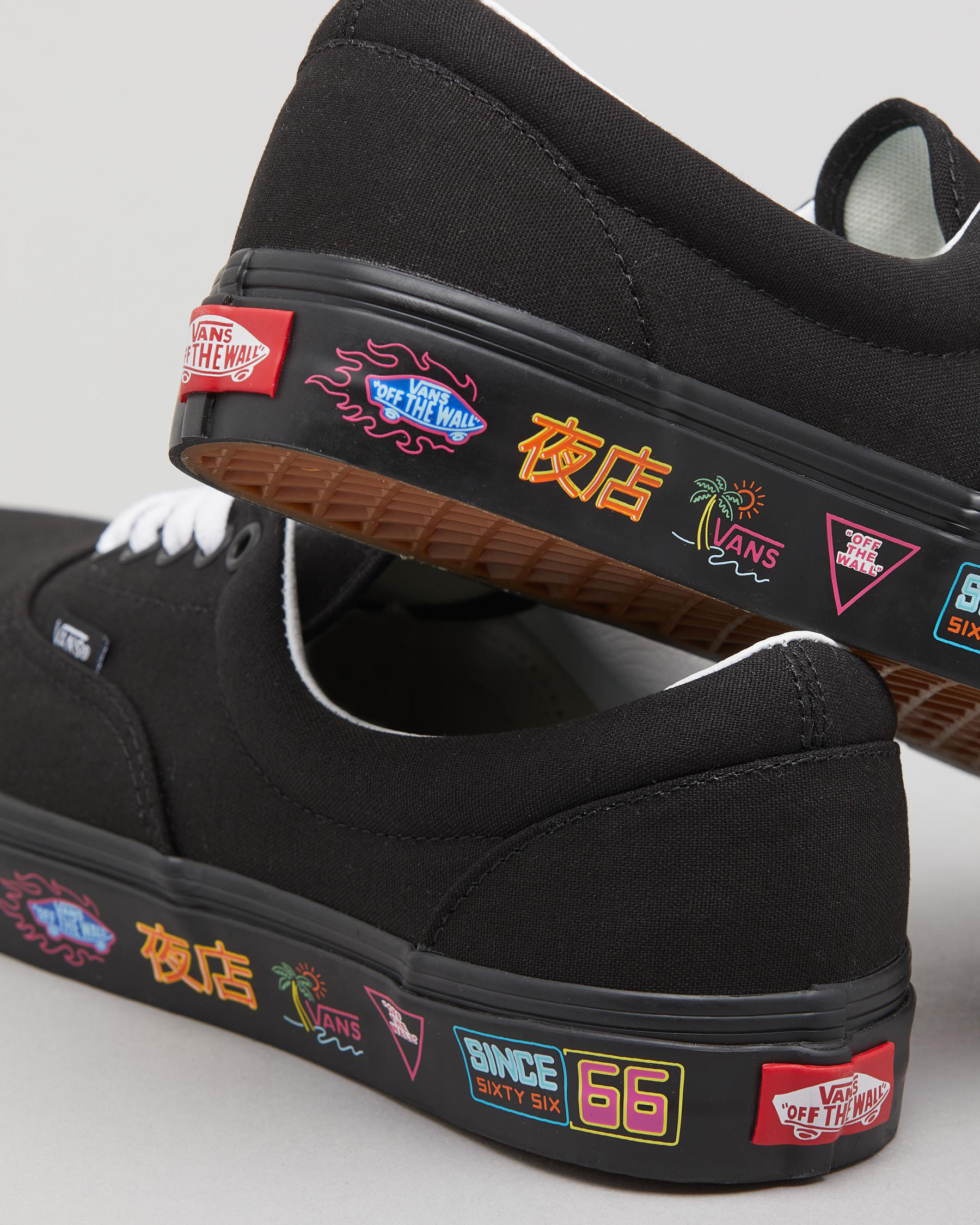 Shop Vans Era Shoes In Black/neon - Fast Shipping & Easy Returns - City ...