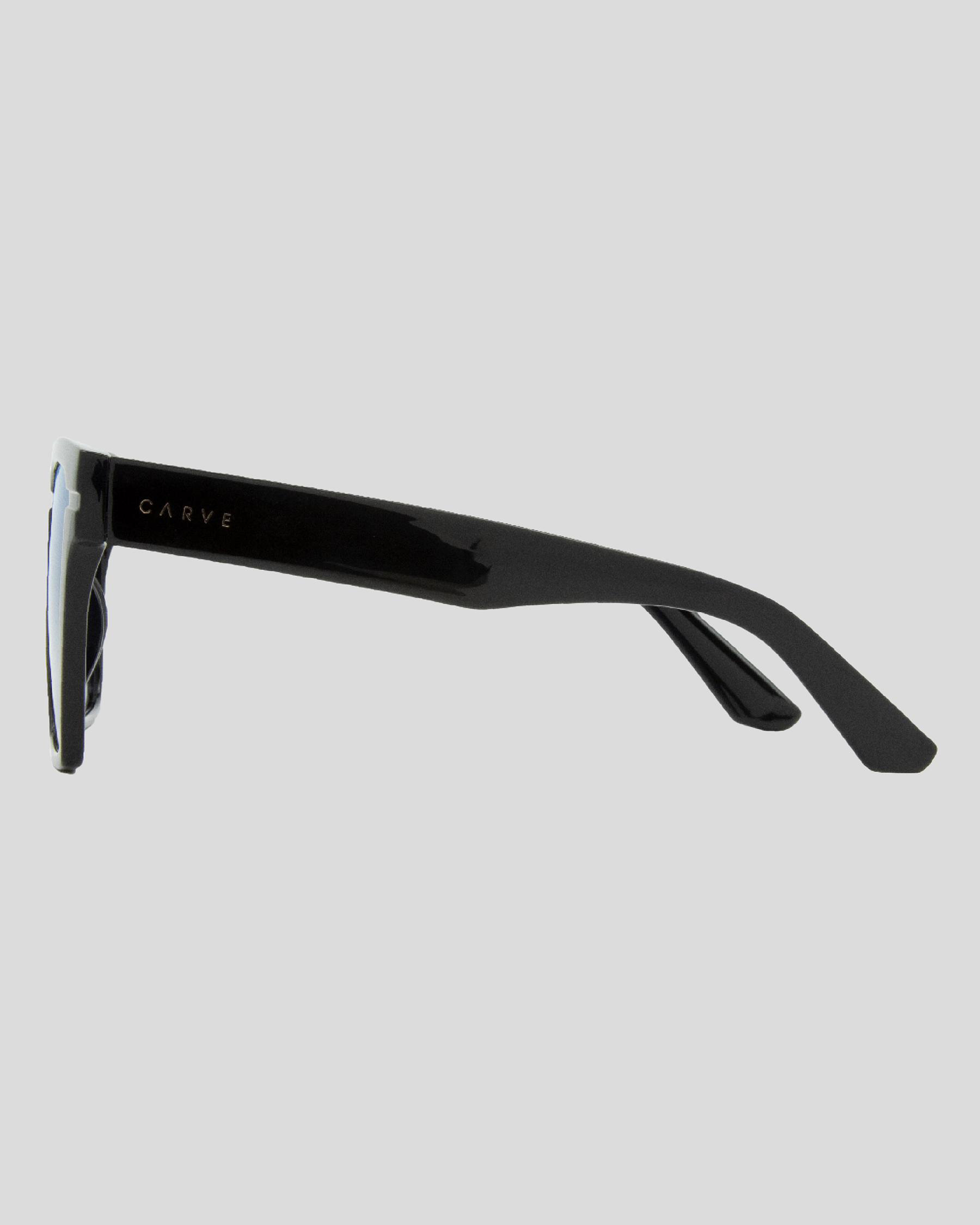Shop Carve Phoenix Sunglasses In Gloss Black/blue Grey Fast Shipping