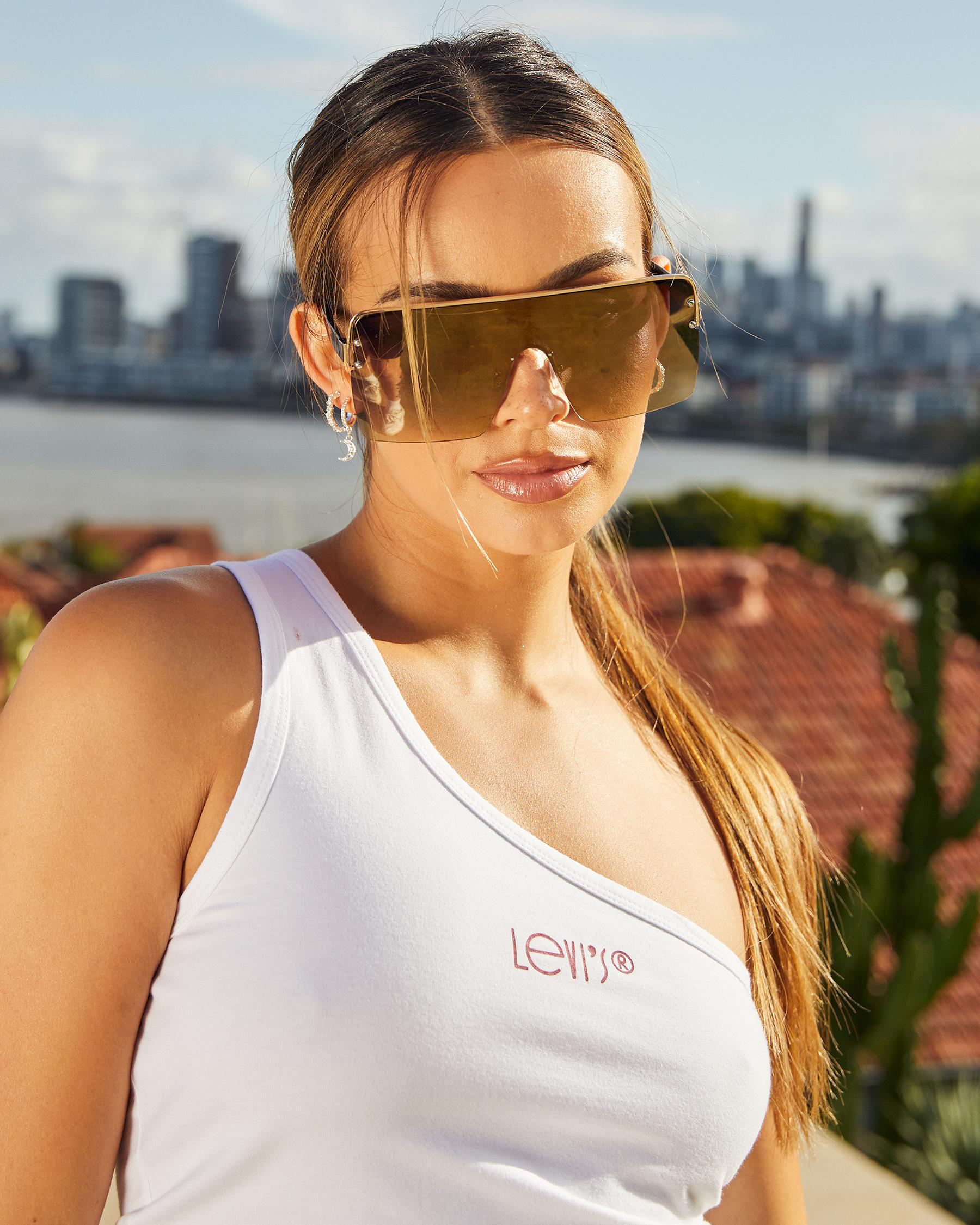 Indie Eyewear Lentes Sunglasses In Gold/flash Smoke FREE* Shipping