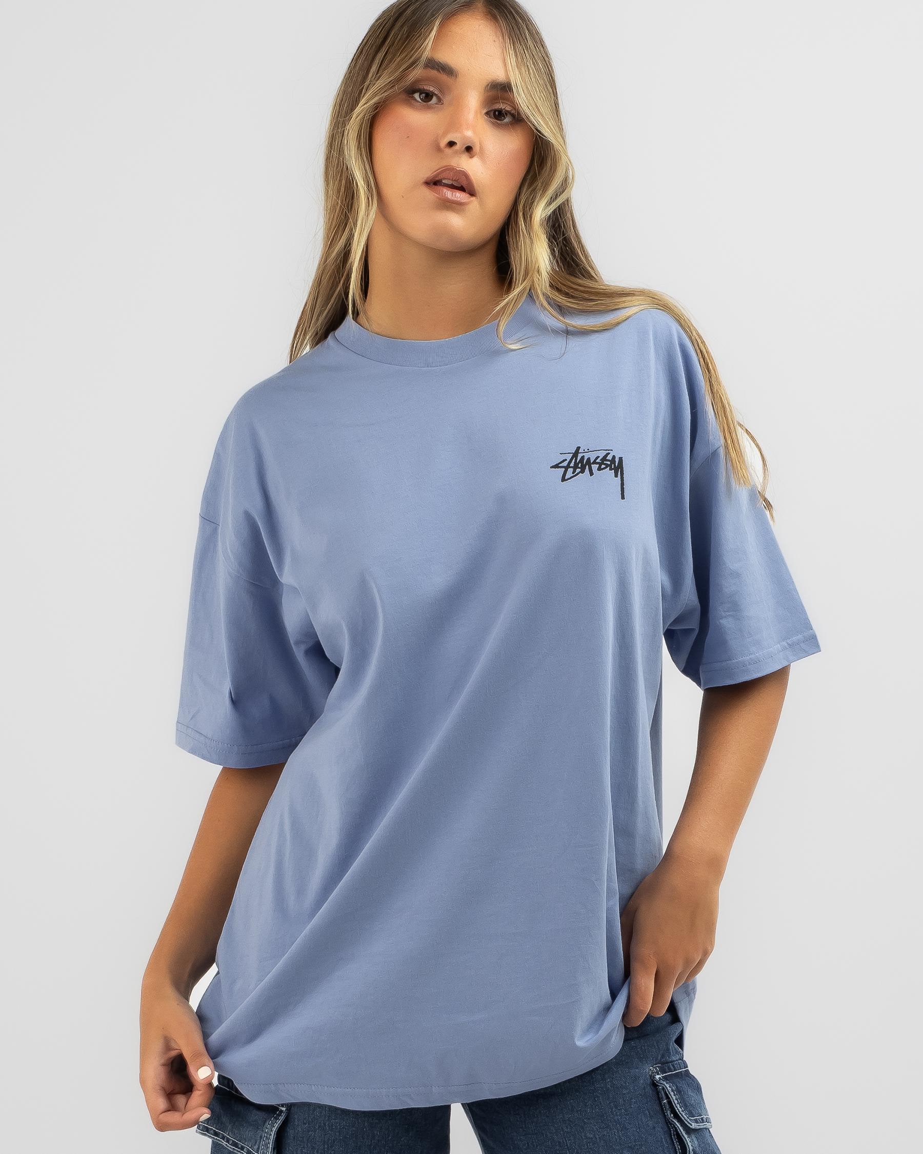 Stussy Venus Relaxed T-Shirt In Dusty Blue - Fast Shipping & Easy ...
