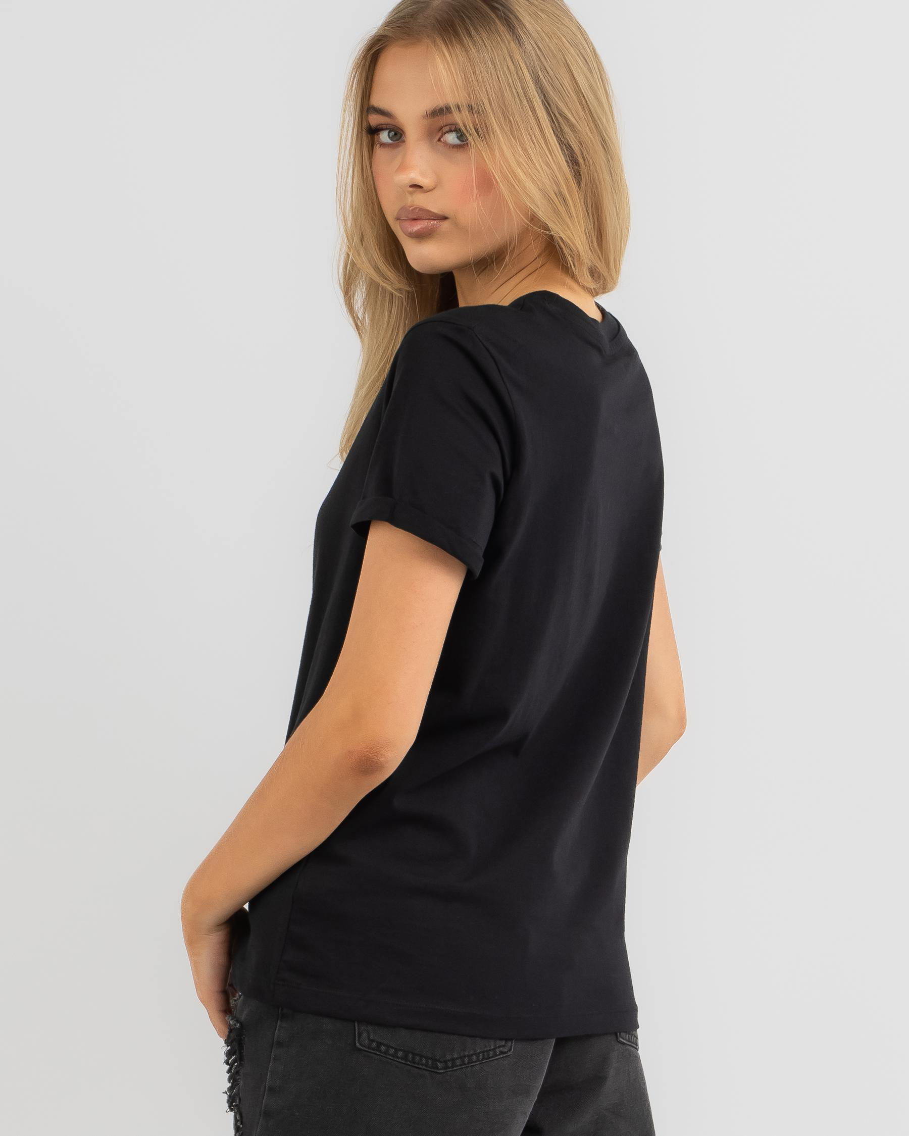Roxy Noon Ocean T-Shirt In Anthracite - Fast Shipping & Easy Returns ...