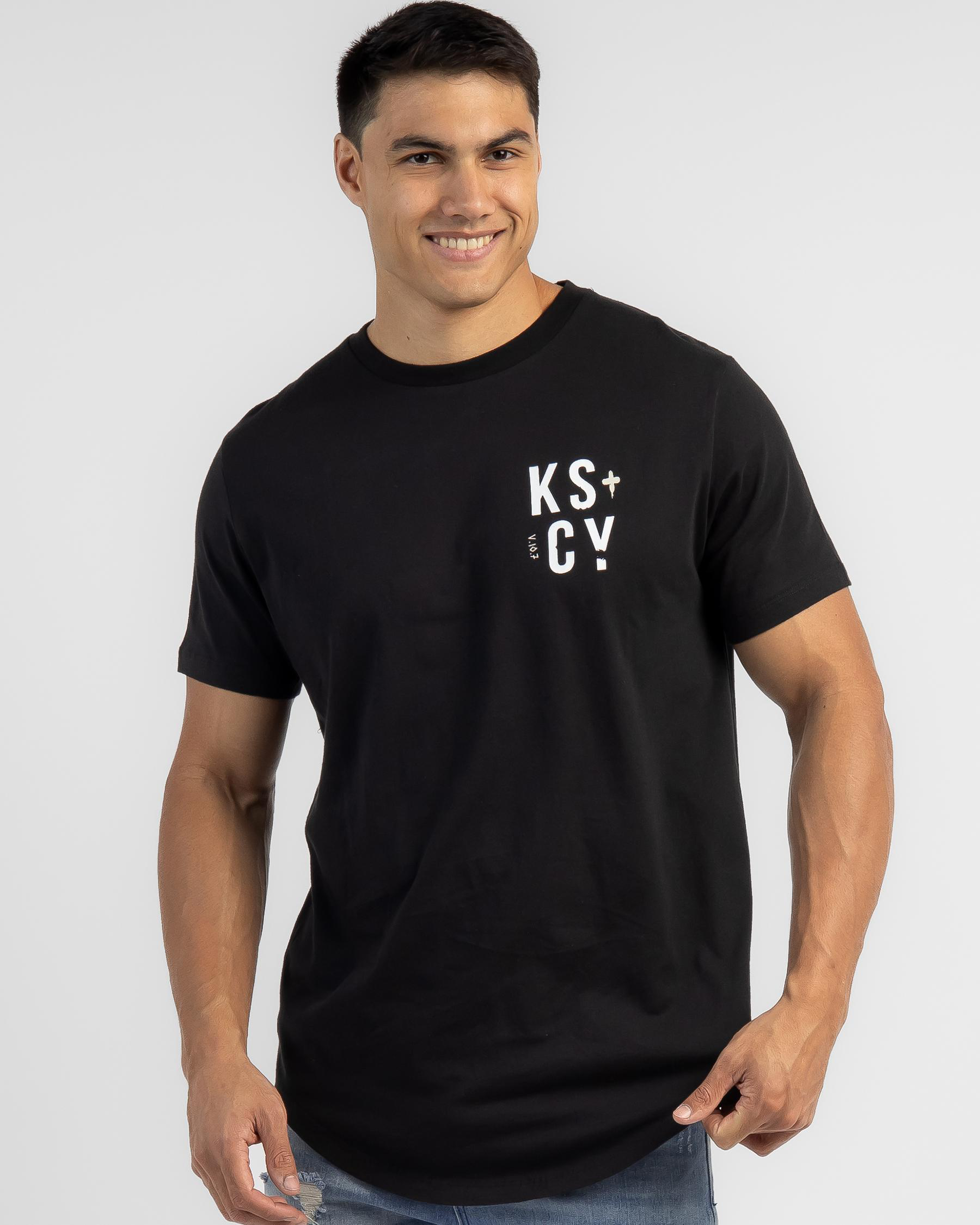 Shop Kiss Chacey Liar Dual Curved T-Shirt In Jet Black - Fast Shipping ...