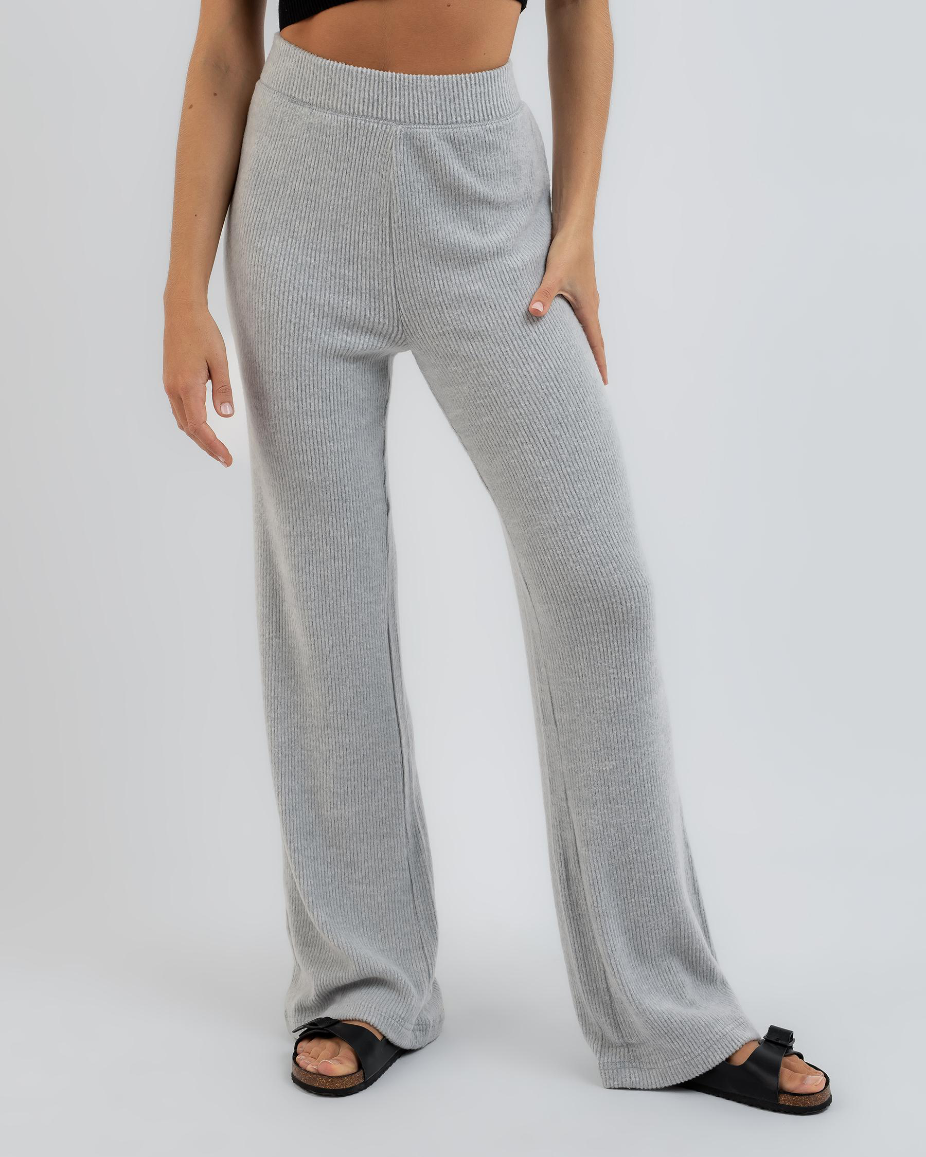 Shop Rip Curl Cosy Straight Leg Pant In Mid Grey Fast Shipping & Easy Returns City Beach