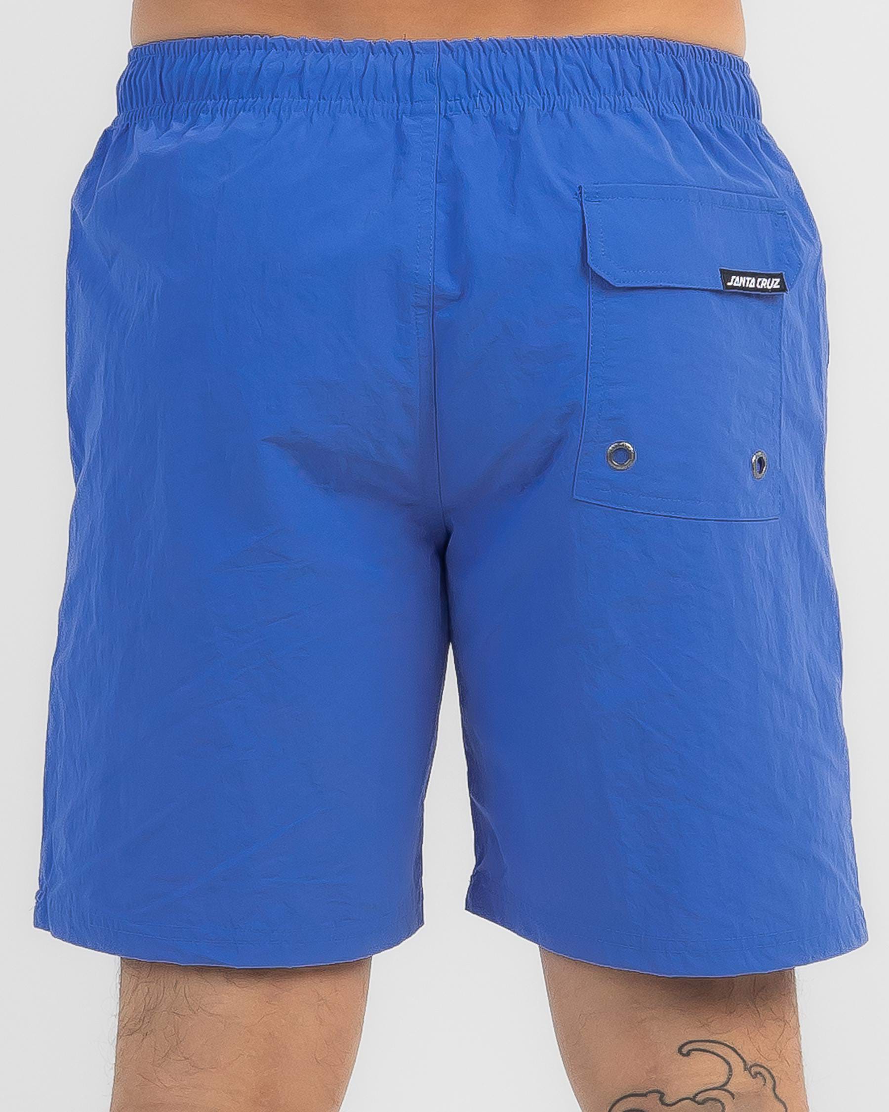 Santa Cruz Classic Dot Cruzier Elastic Shorts In Blue - Fast Shipping ...
