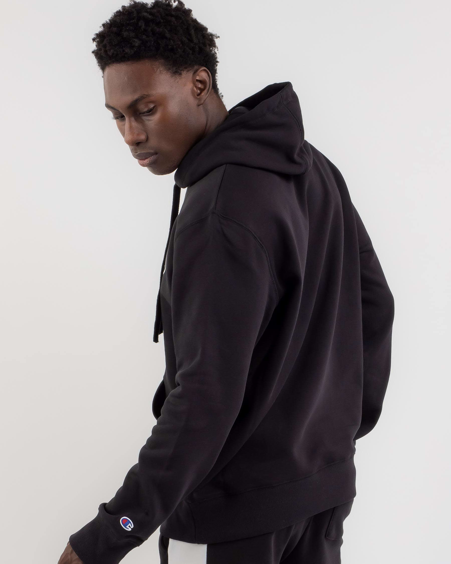 Champion Sporty Hoodie In Black - Fast Shipping & Easy Returns - City ...