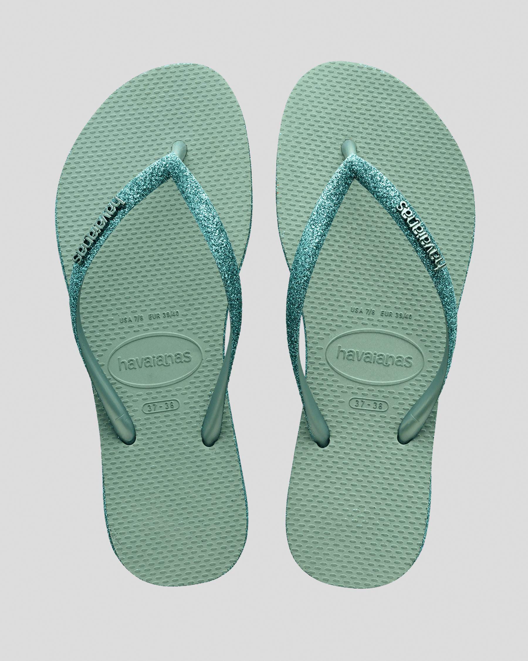 Havaianas Slim Sparkle II Thongs In Clay - Fast Shipping & Easy Returns ...