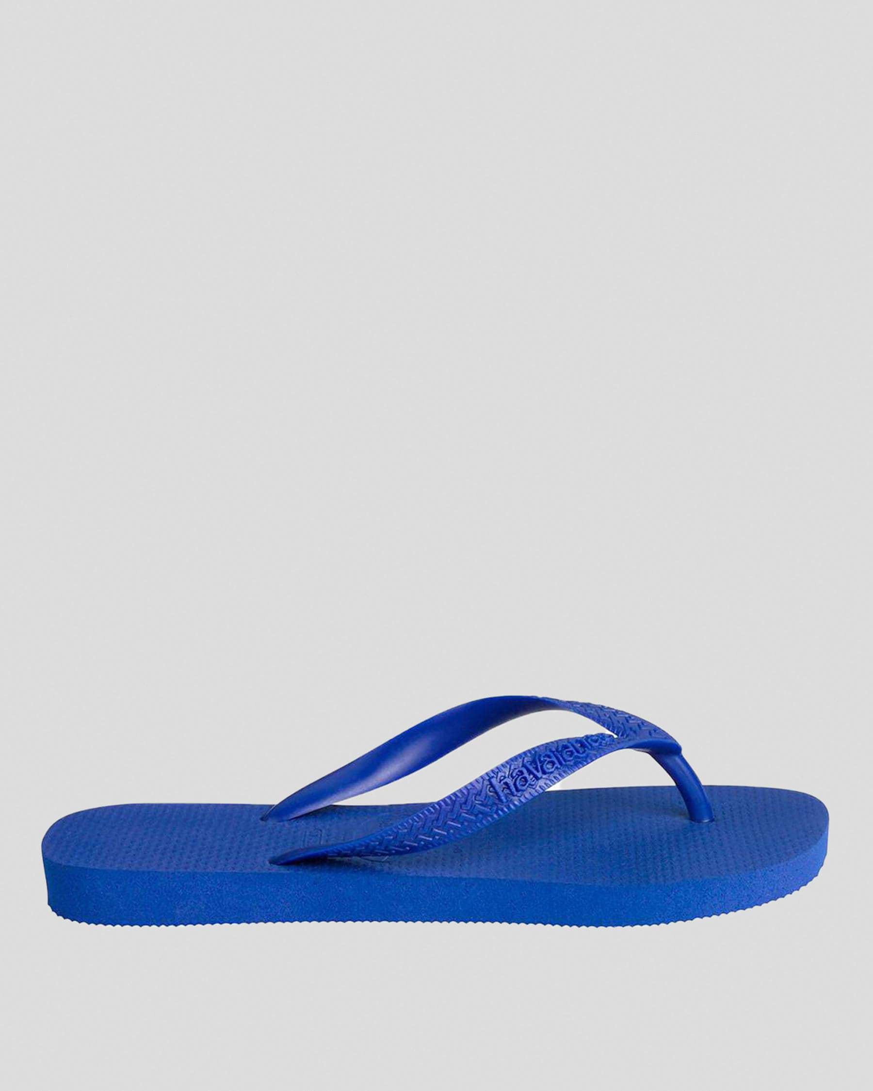 Havaianas Kids' Top Thongs In Marine Blue - Fast Shipping & Easy ...