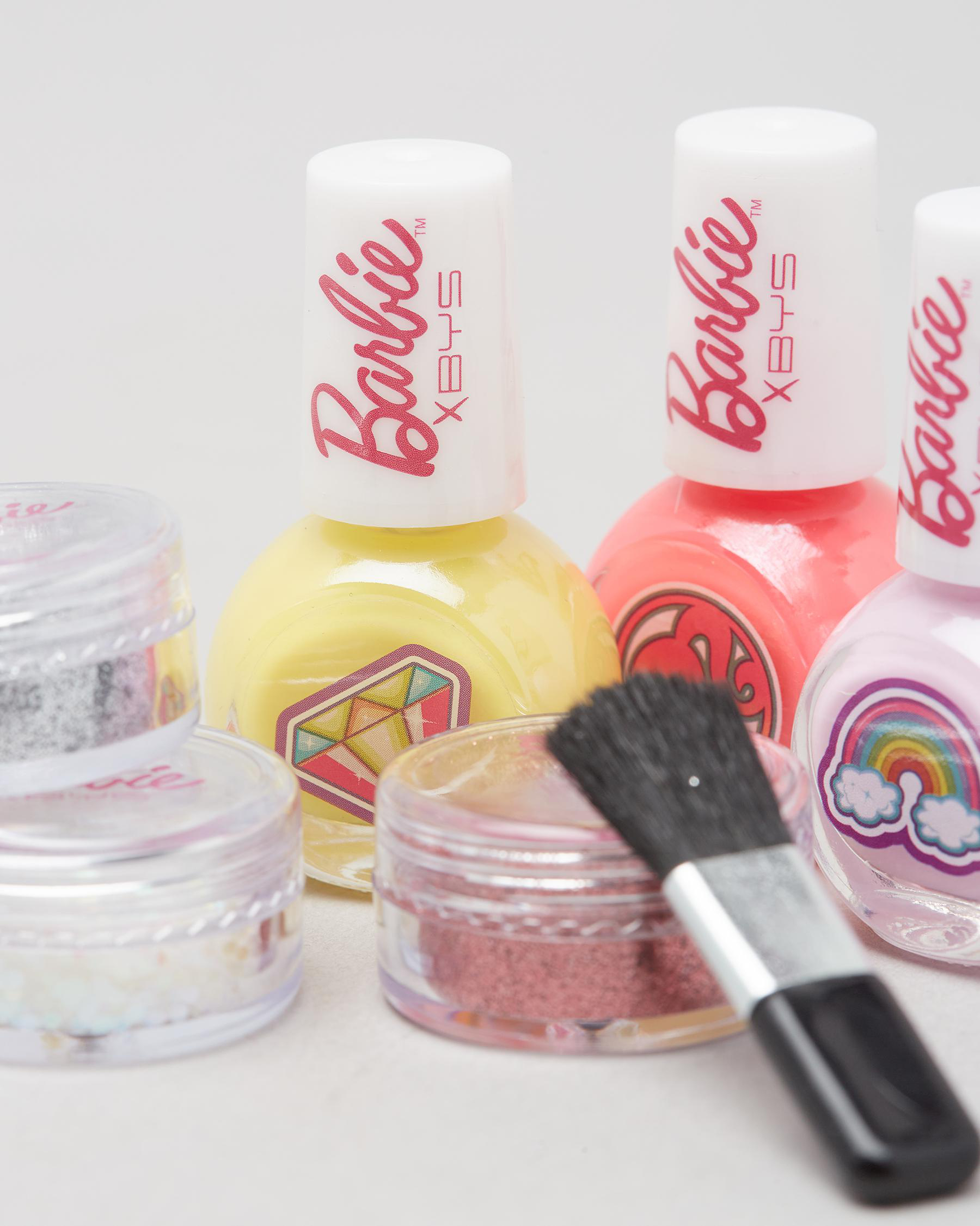 BYS Barbie Glitter & Nail Polish Set In Multi City Beach Australia