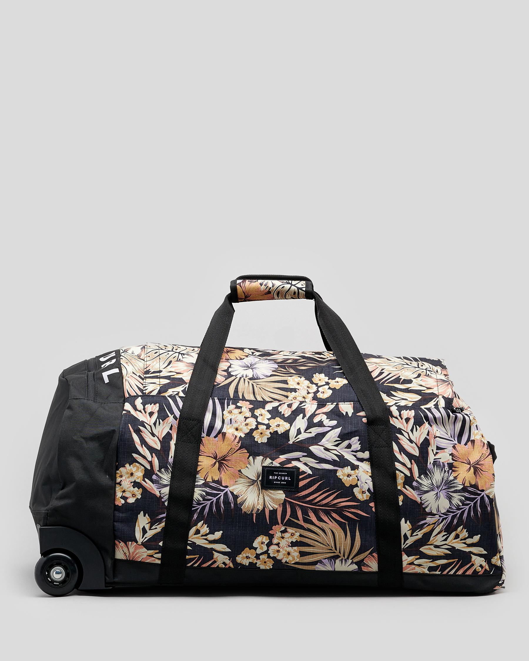 Shop Rip Curl Paradise Jupiter Large Wheeled Travel Bag In Black Fast
