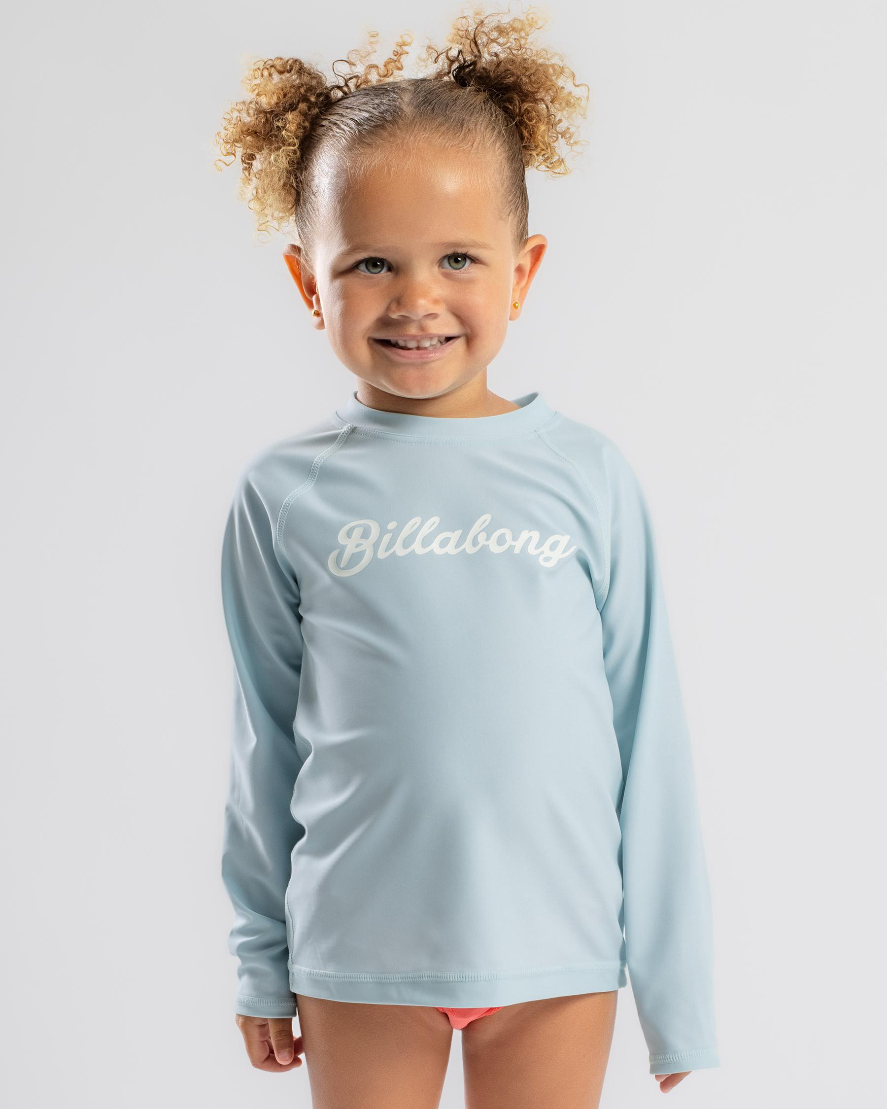 Billabong Girls 2-7 Sun Shift Long Sleeve Rash Vest Set (Multi)