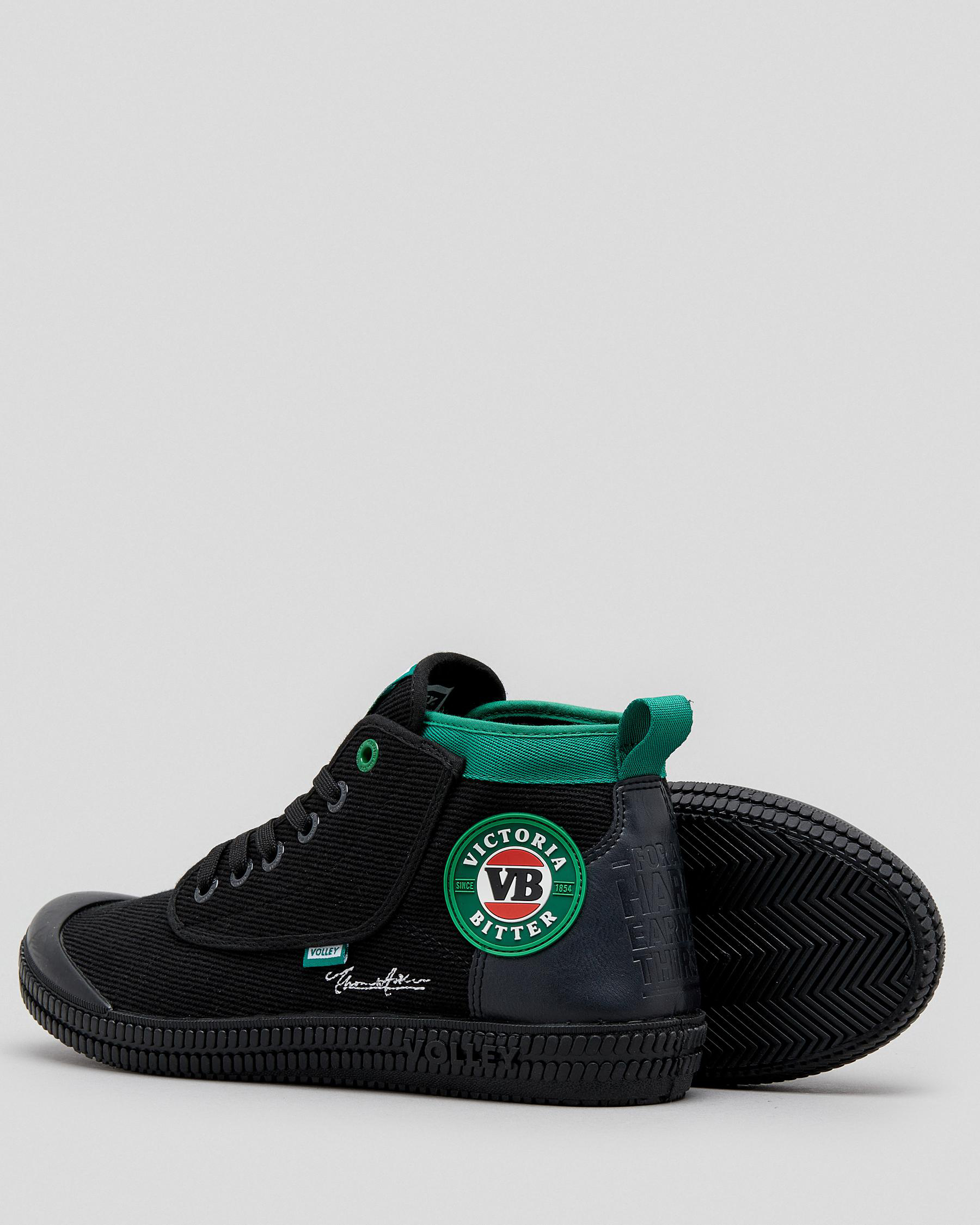 Shop Volley VB x Volley Heritage High Cut Shoes In Black/black Fast