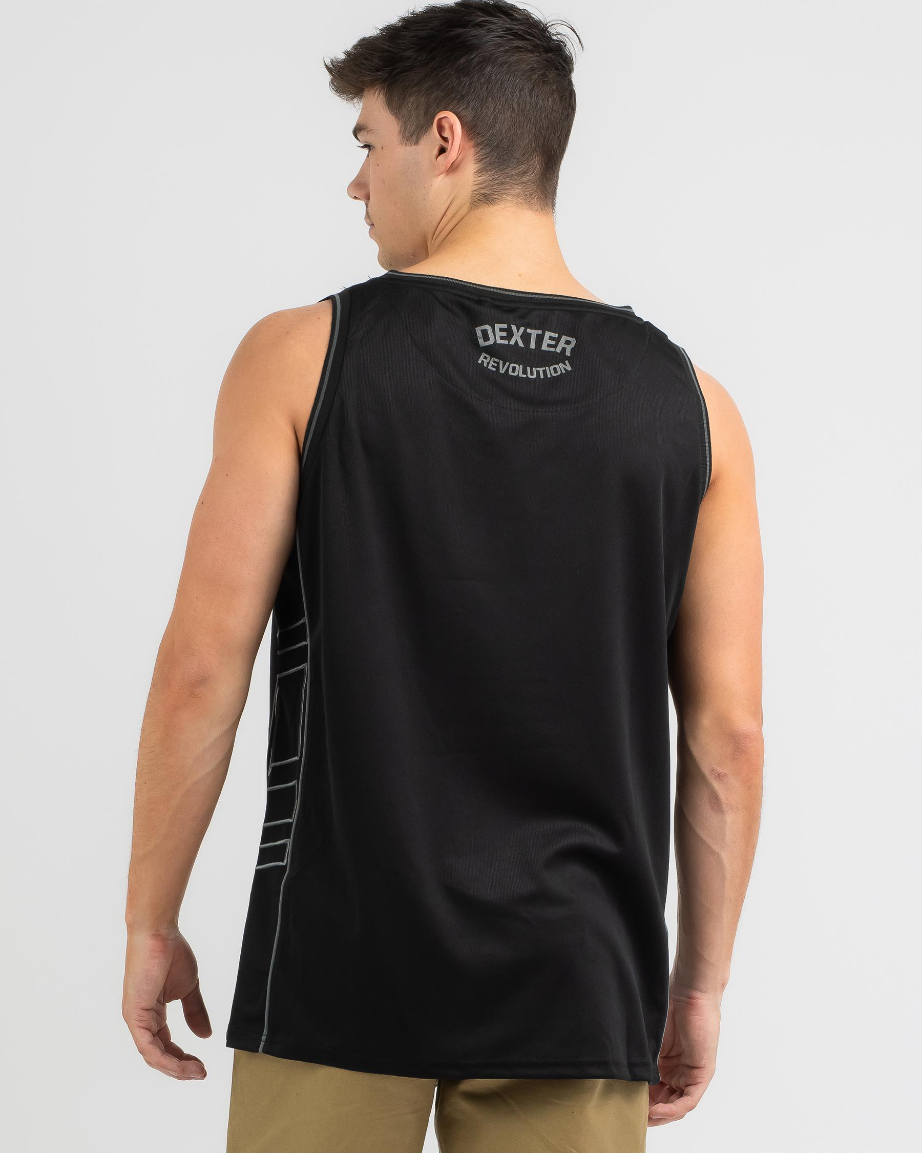 Shop Dexter Ram It Mesh Muscle Tank In Black Fast Shipping & Easy