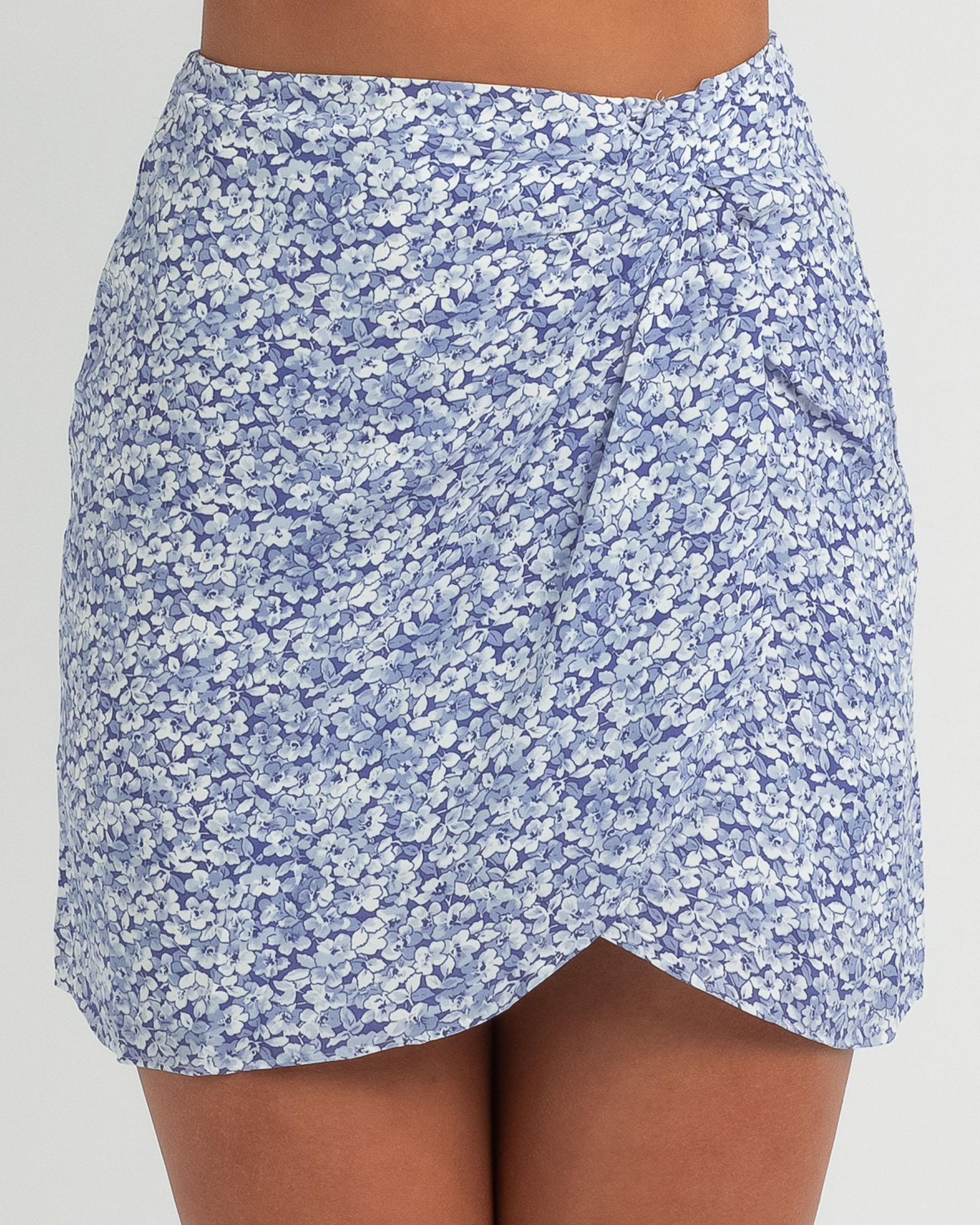 Shop Mooloola Brooklyn Skirt In Blue - Fast Shipping & Easy Returns ...